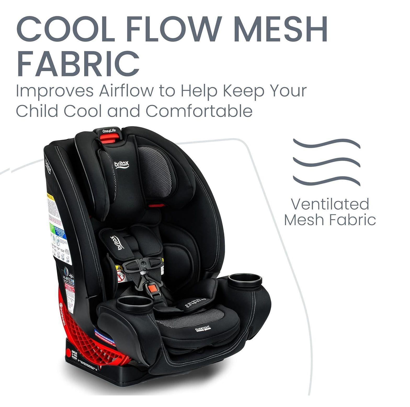 Silla auto One4life Carbón Clicktight - Espejo Seguridad-7