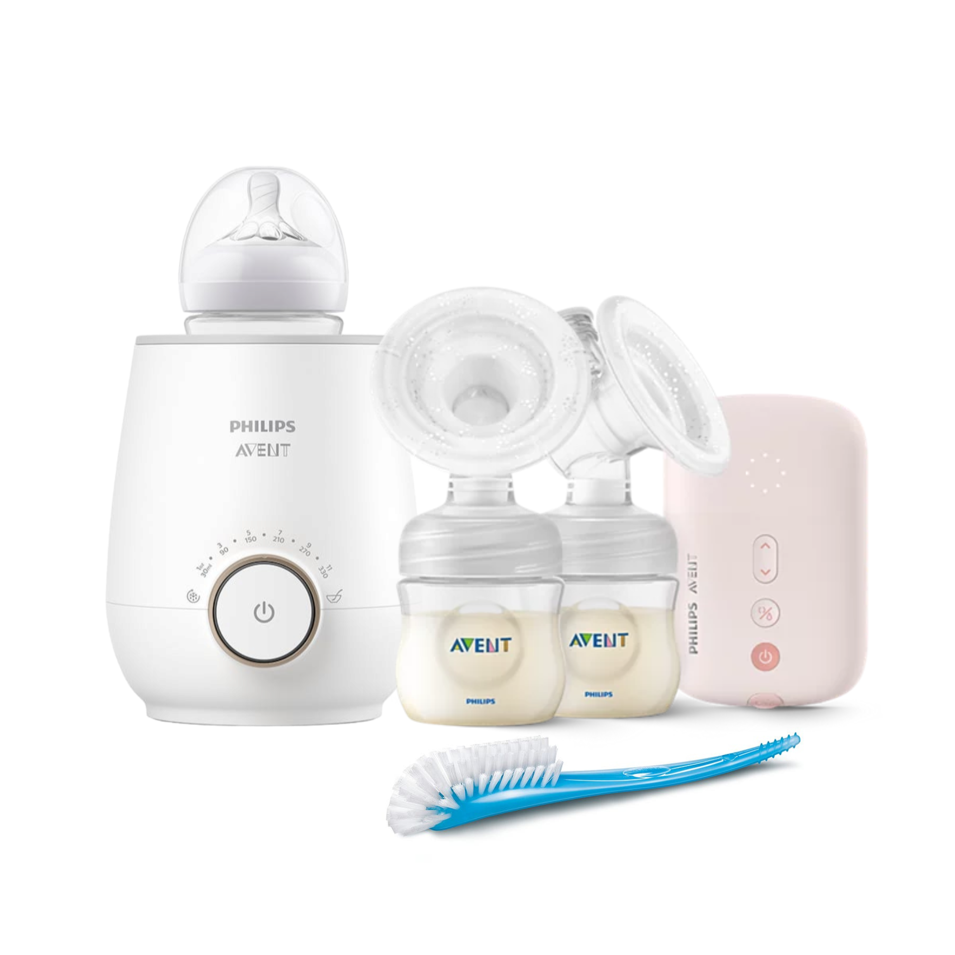 Set Extractor de leche  Calentador y Cepillo higienizador-0