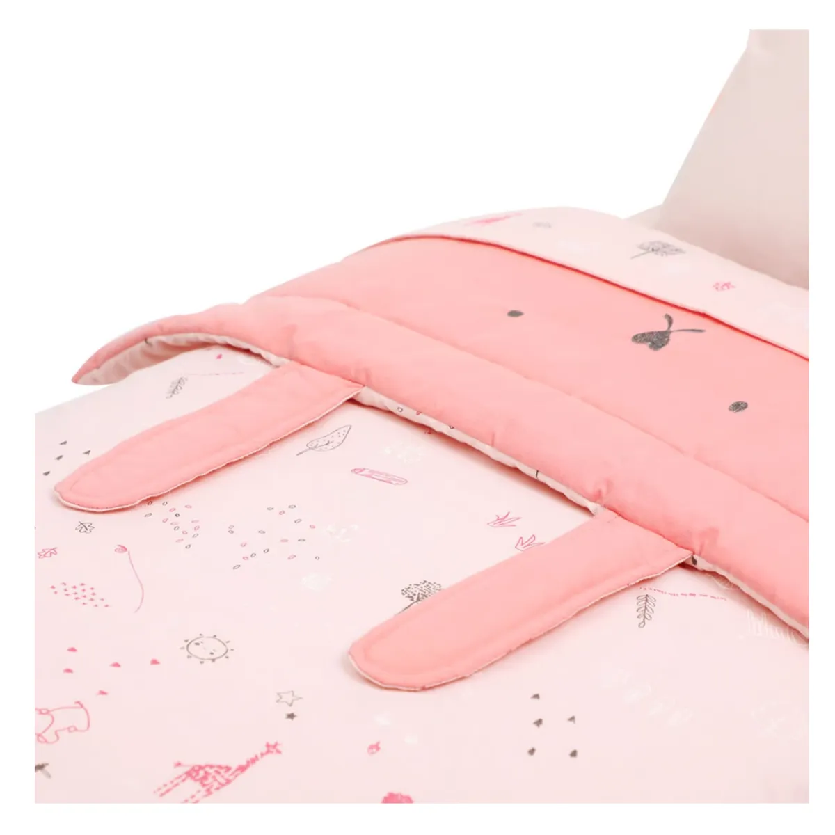 Cuna Colchón Anti-reflujo Playard Always Together Marengo y Set Sabanas-2