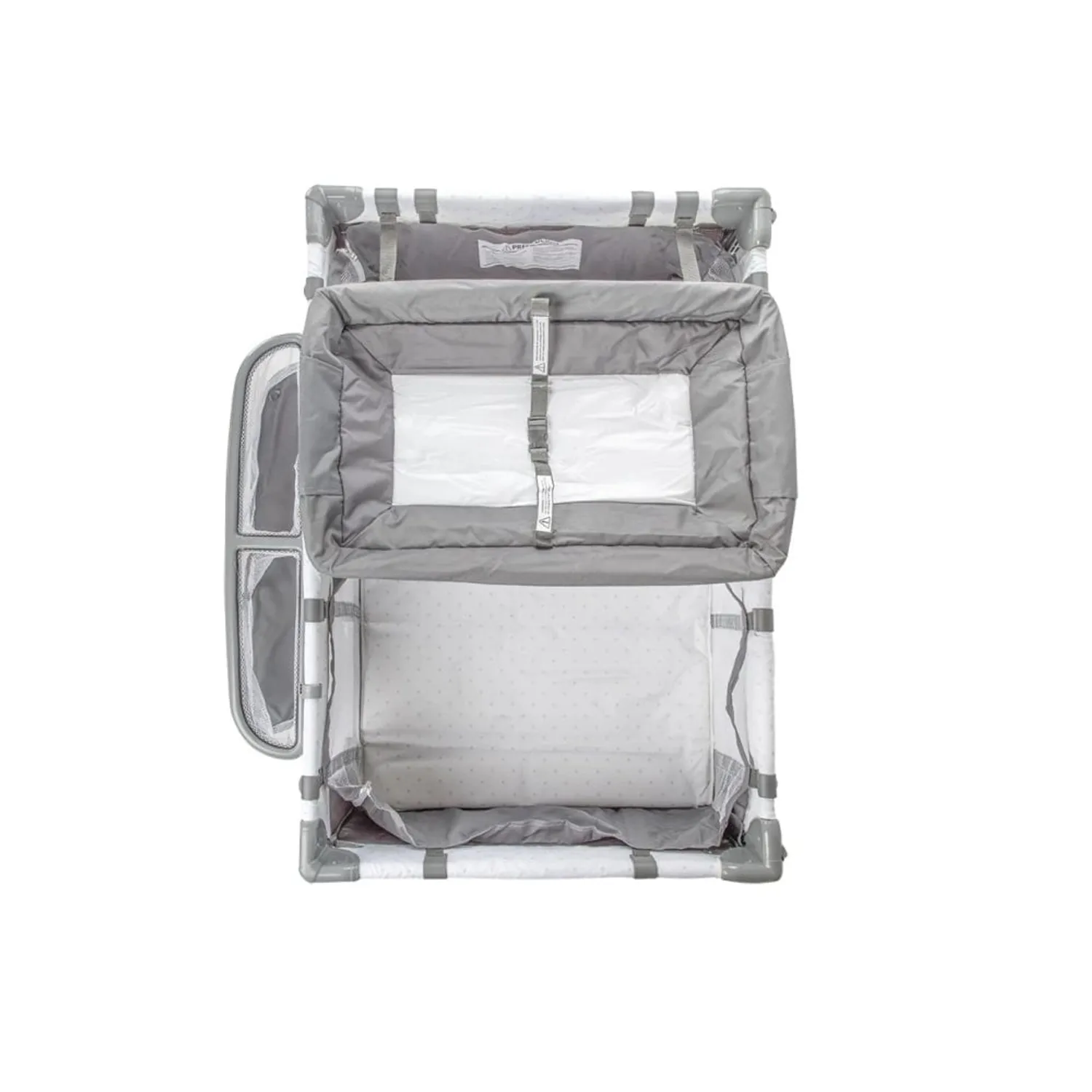 Cuna Colchón Anti-reflujo Playard Always Together Marengo y Set Sabanas-4