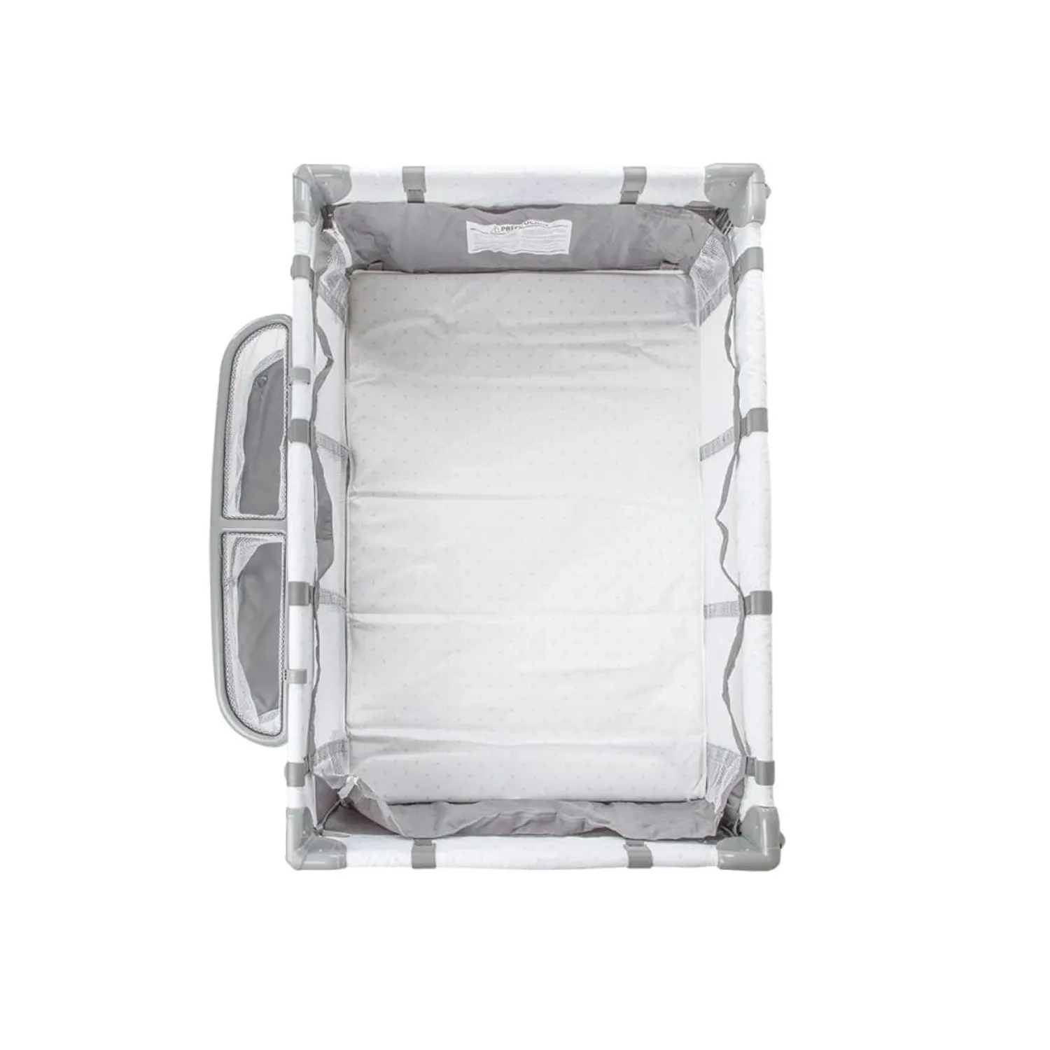 Cuna Colchón Anti-reflujo Playard Always Together Marengo y Set Sabanas-5