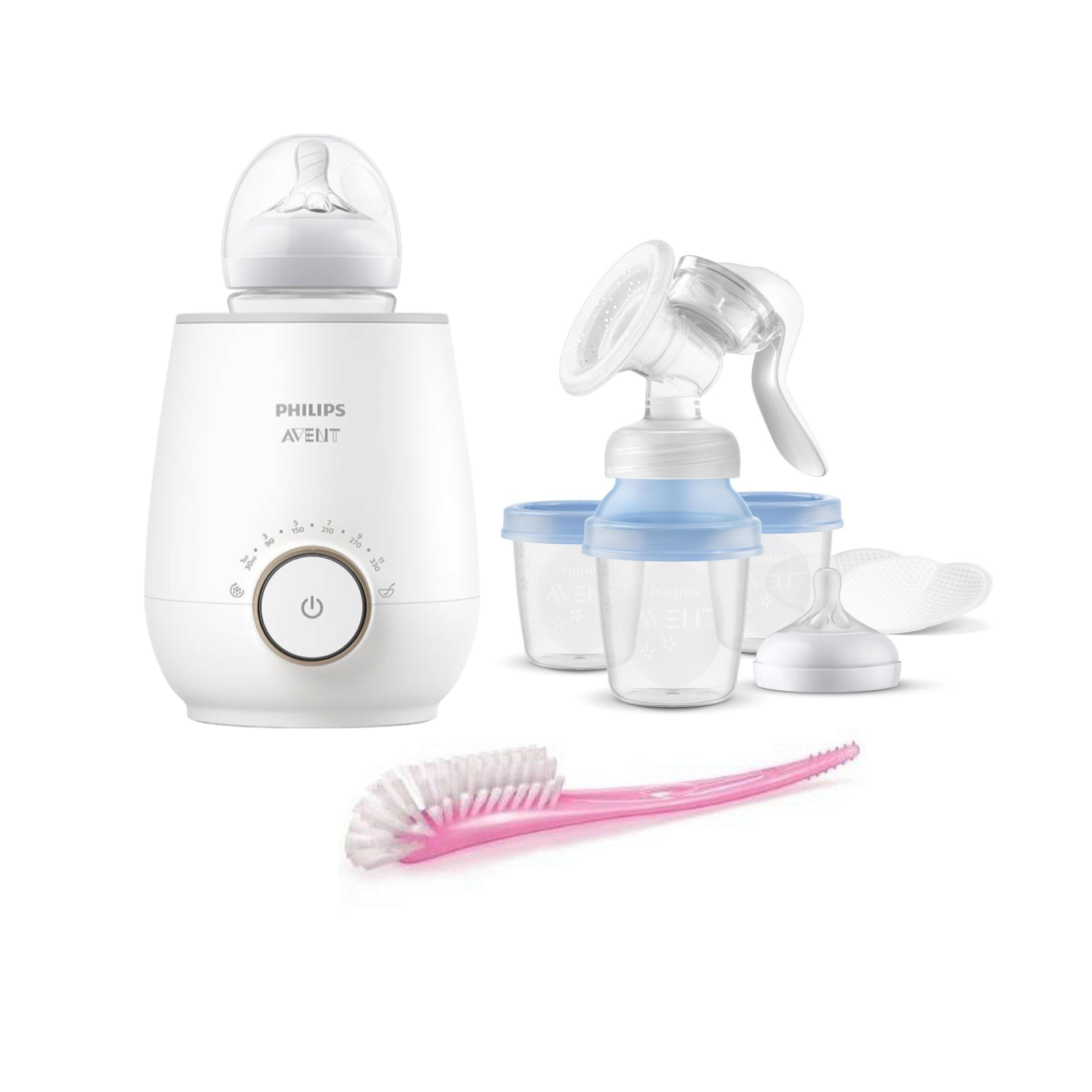Set Calentador más Extractor de leche y Cepillo higiene-0