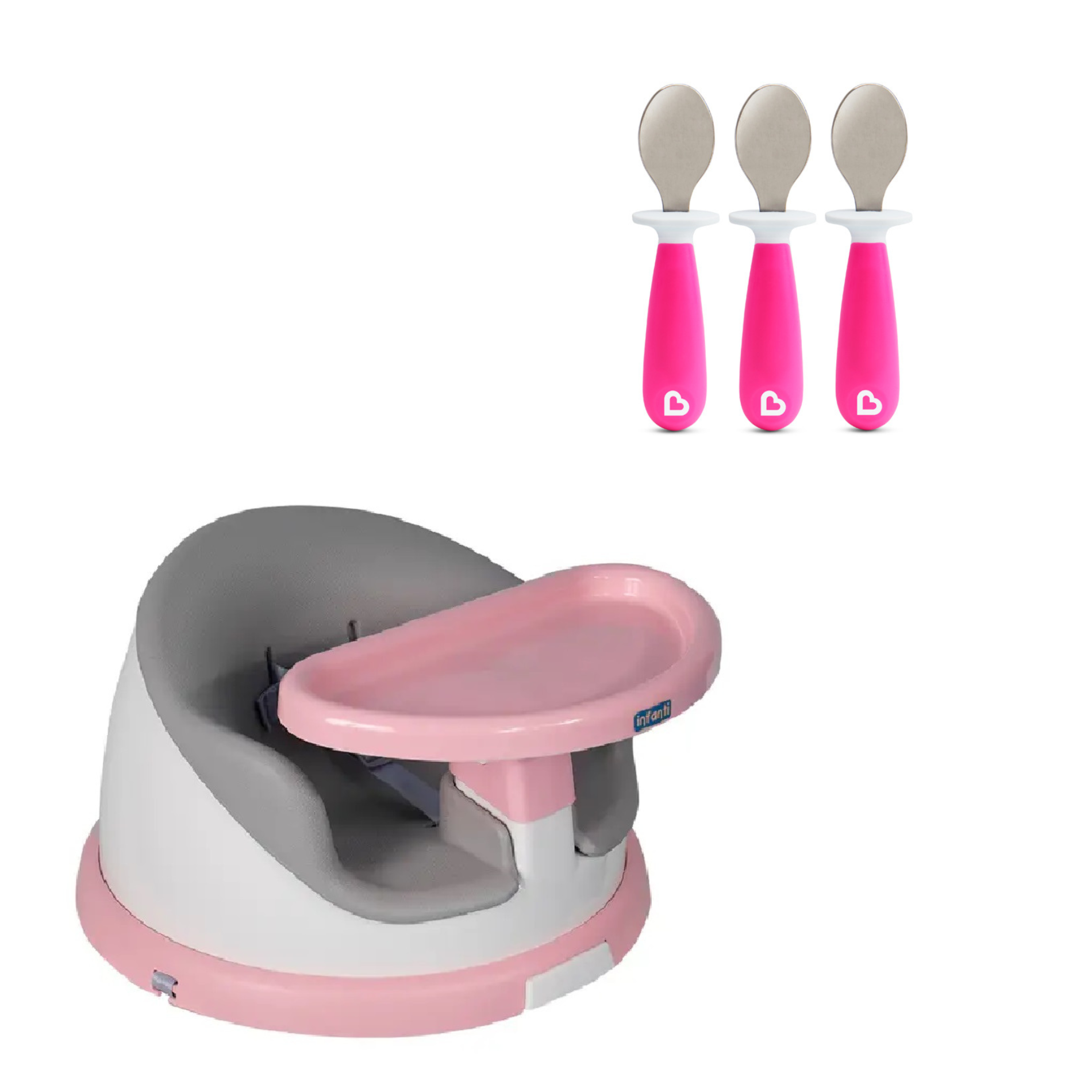 SILLA DE COMER PORTÁTIL  GIRATORIA I-TWIST MÁS SET  CUCHARAS-0