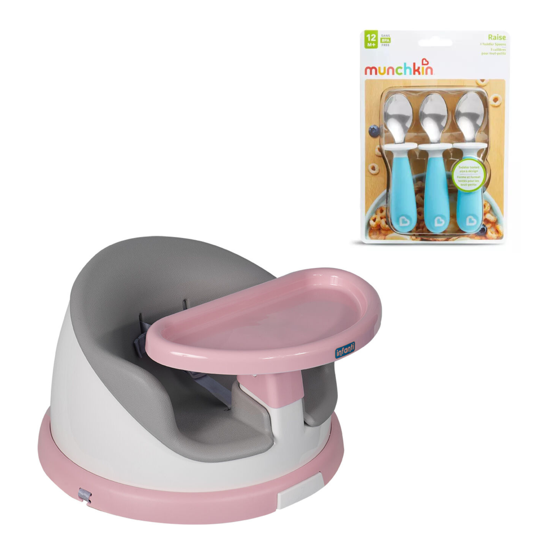 SILLA DE COMER PORTÁTIL  GIRATORIA I-TWIST MÁS SET  CUCHARAS-0