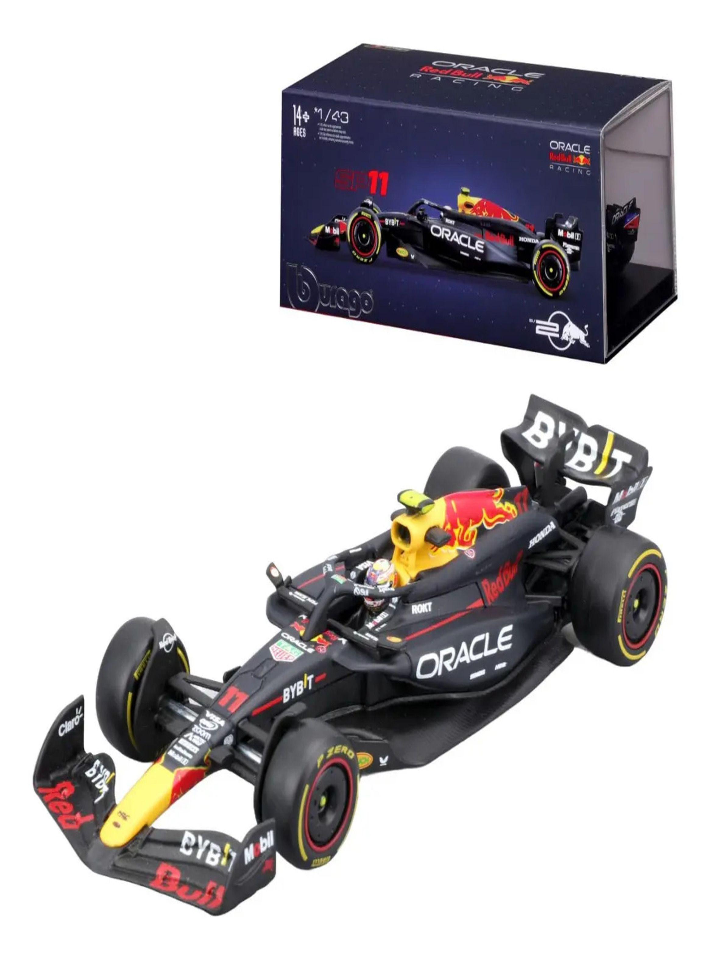 Vehiculo de carreras Biburago Oracle Red Bull fundido a presion-0