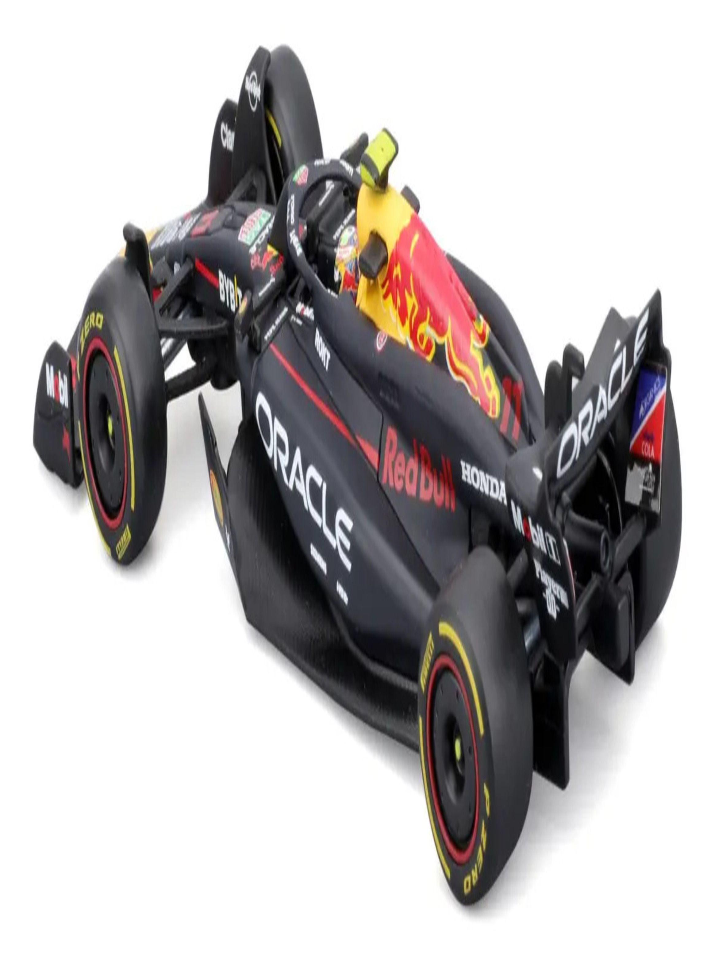 Vehiculo de carreras Biburago Oracle Red Bull fundido a presion-1