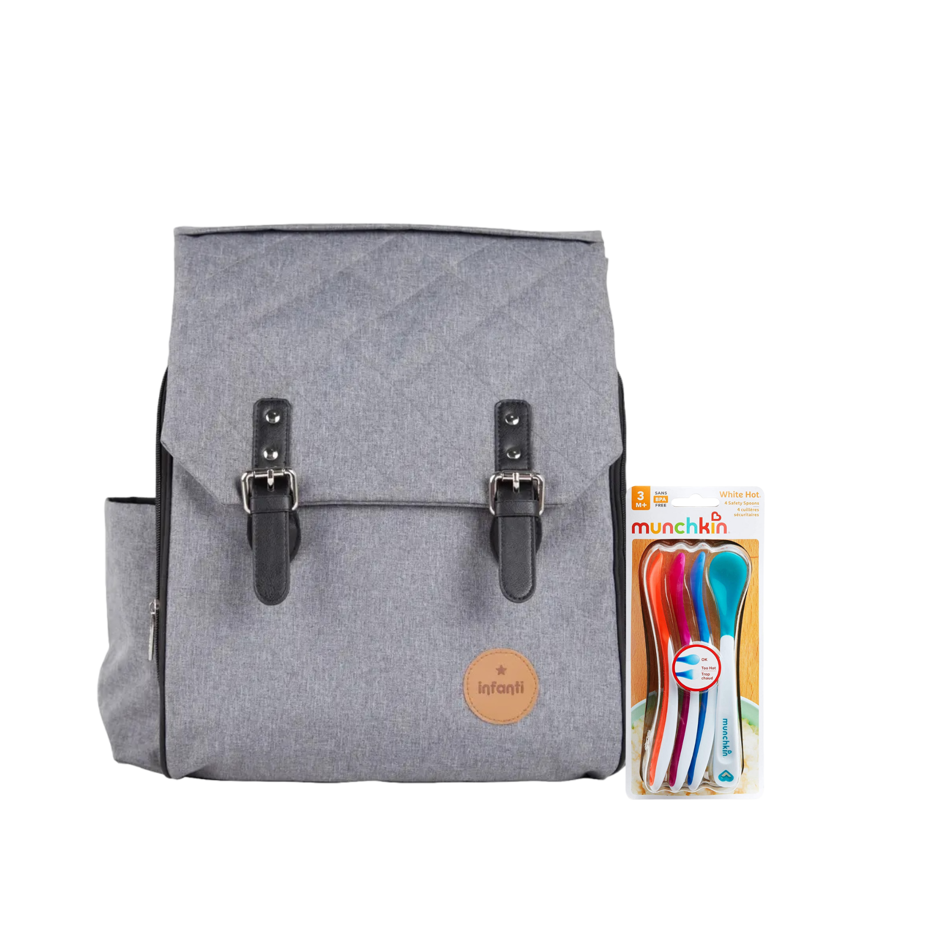 Pack Mochila maternal más Set de cucharas con sensor-0