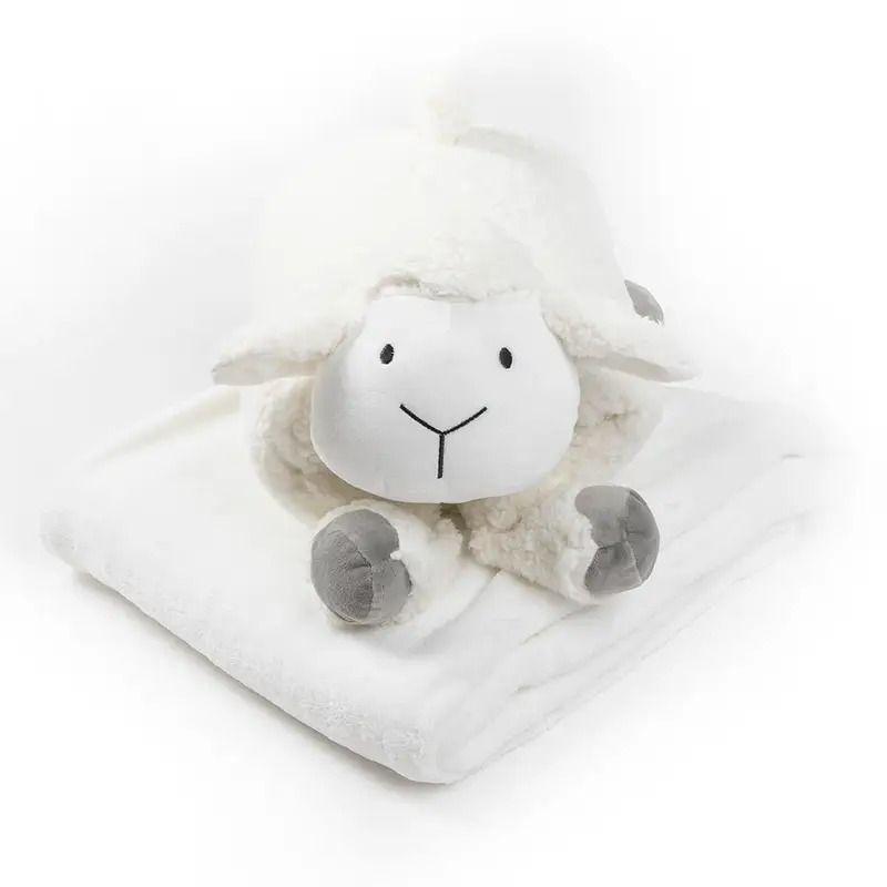 Colchón Espuma 107x67cm mas protector CIELO-LUNA-NUBE mas manta oveja-1