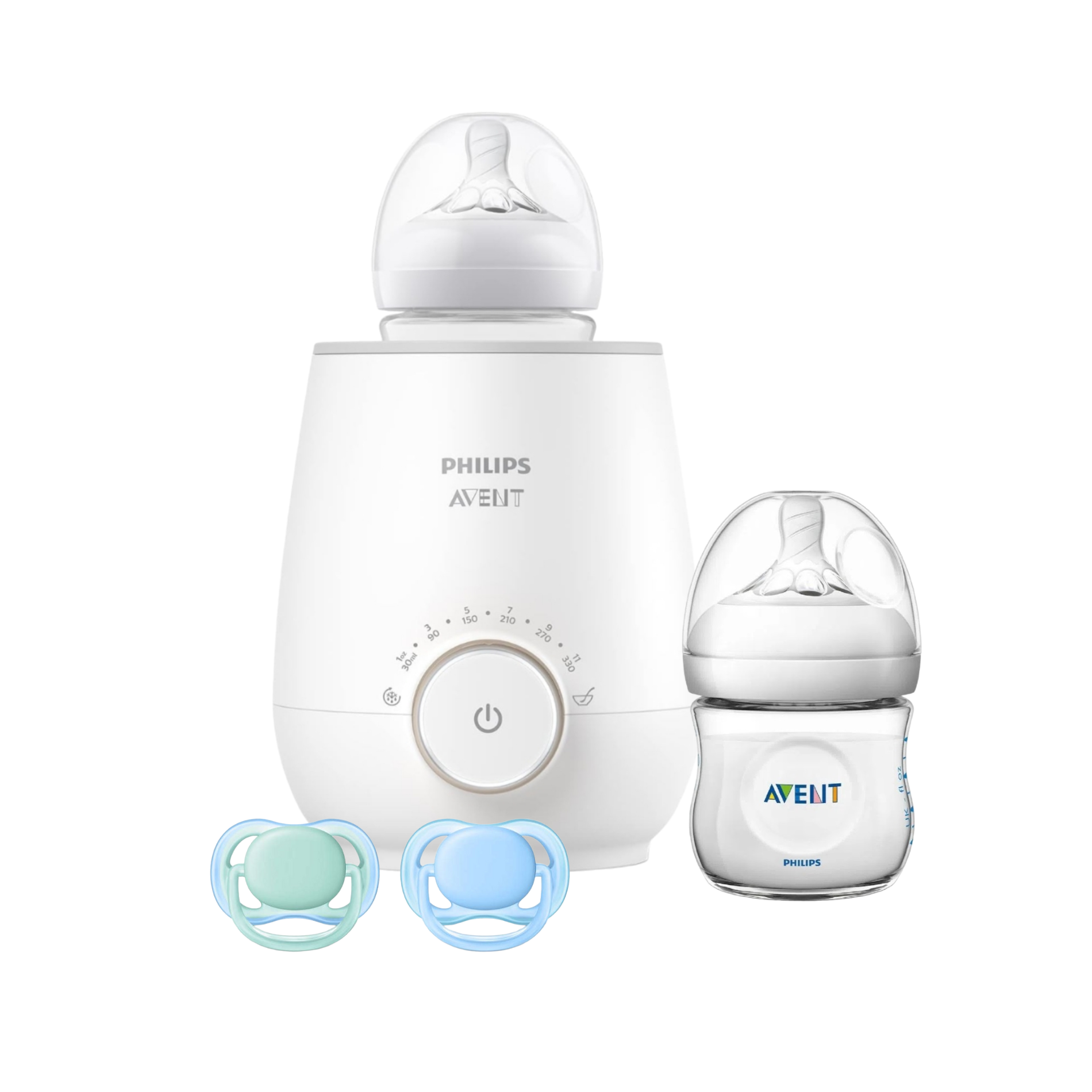 Pack Calentador -Mamadera Natural -chupetes 0-6m-0