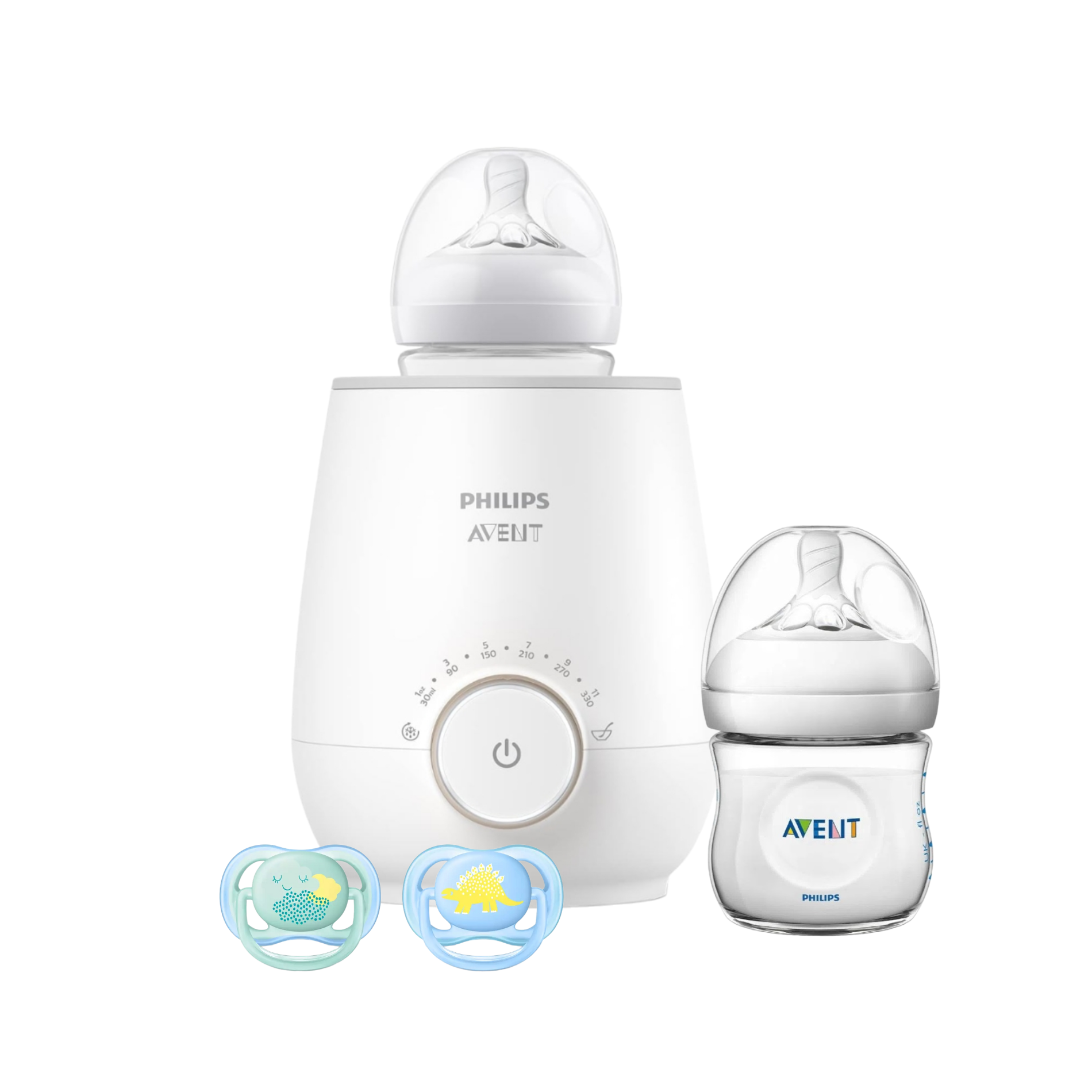 Pack Calentador -Mamadera Natural -chupetes 0-6m-0