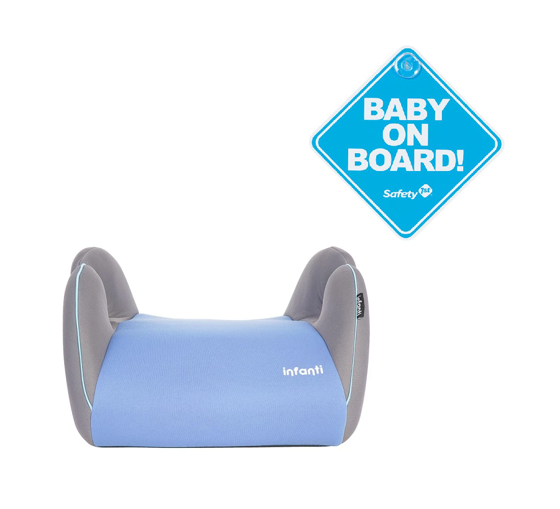 Alzador Conmuter GRAPHITE BLUE más letrero bebe a bordo-0