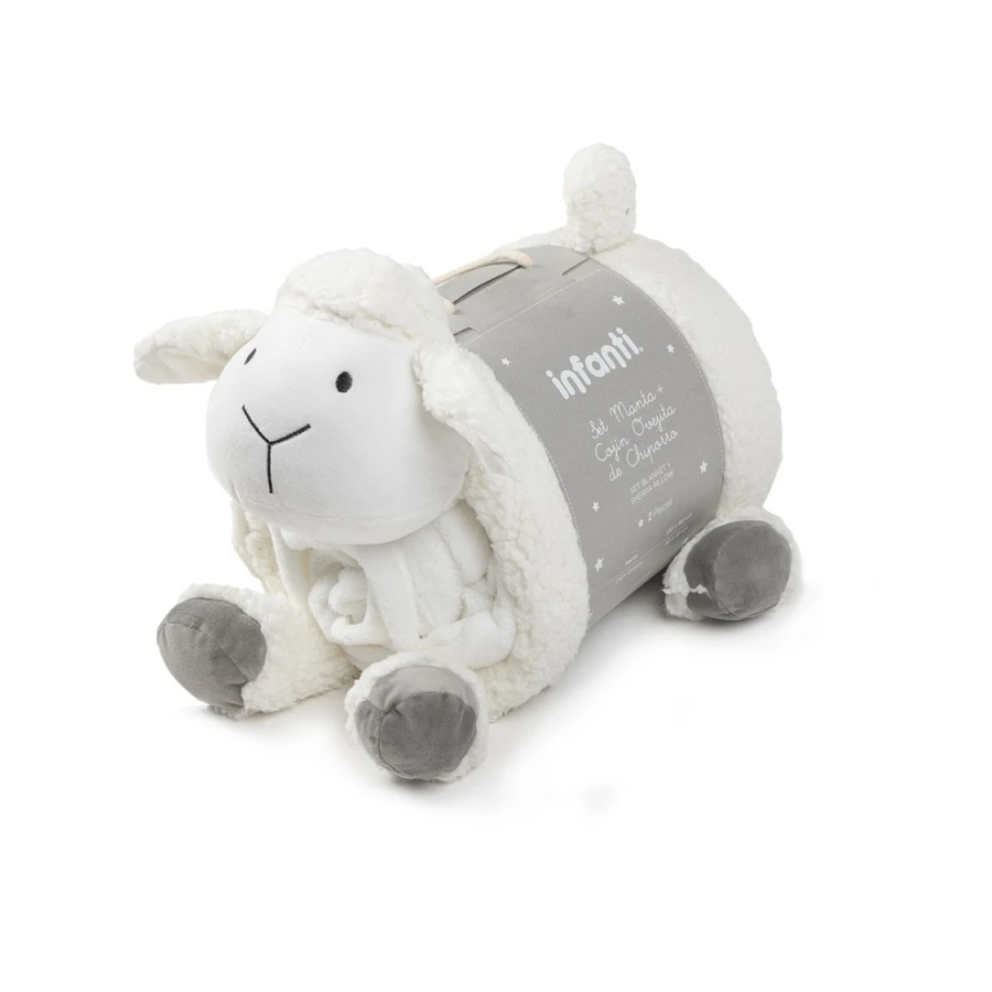 Móvil de abeja 3 en 1 más Manta de apego Oveja-4