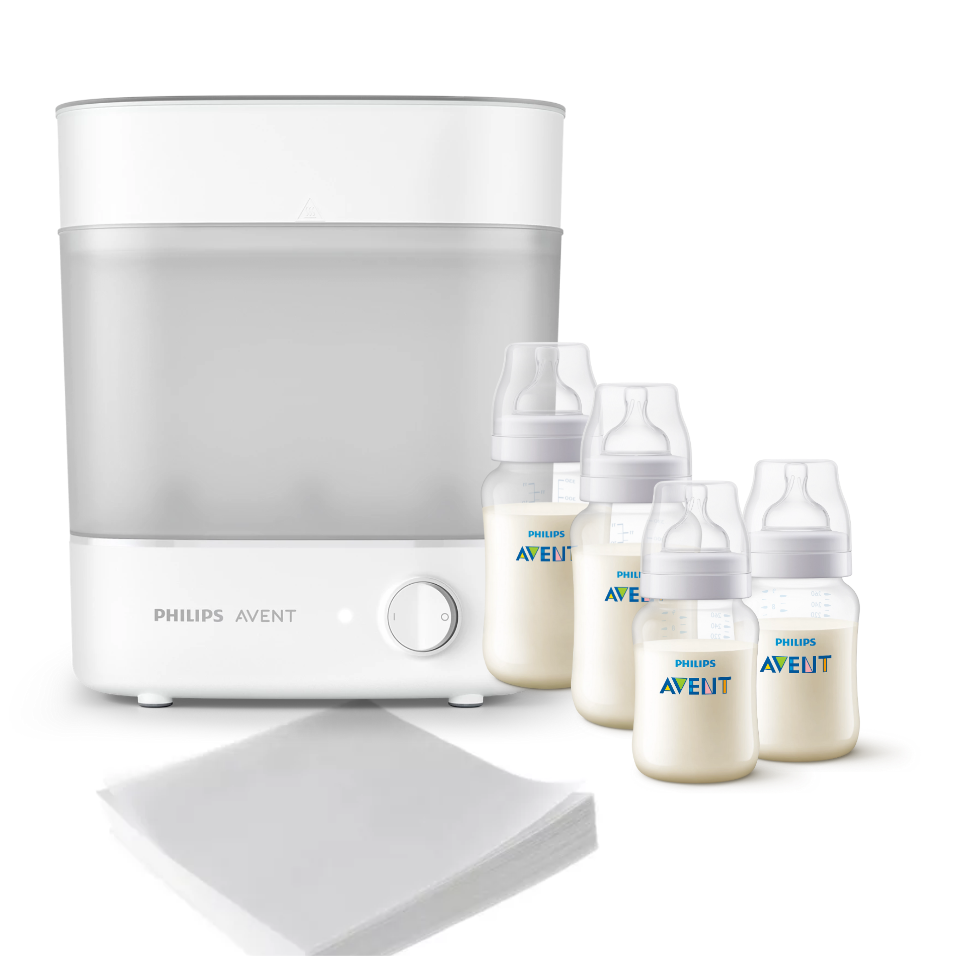 Pack Esterilizador Eléctrico + 2 set de mamaderas 330 y 260ml-0