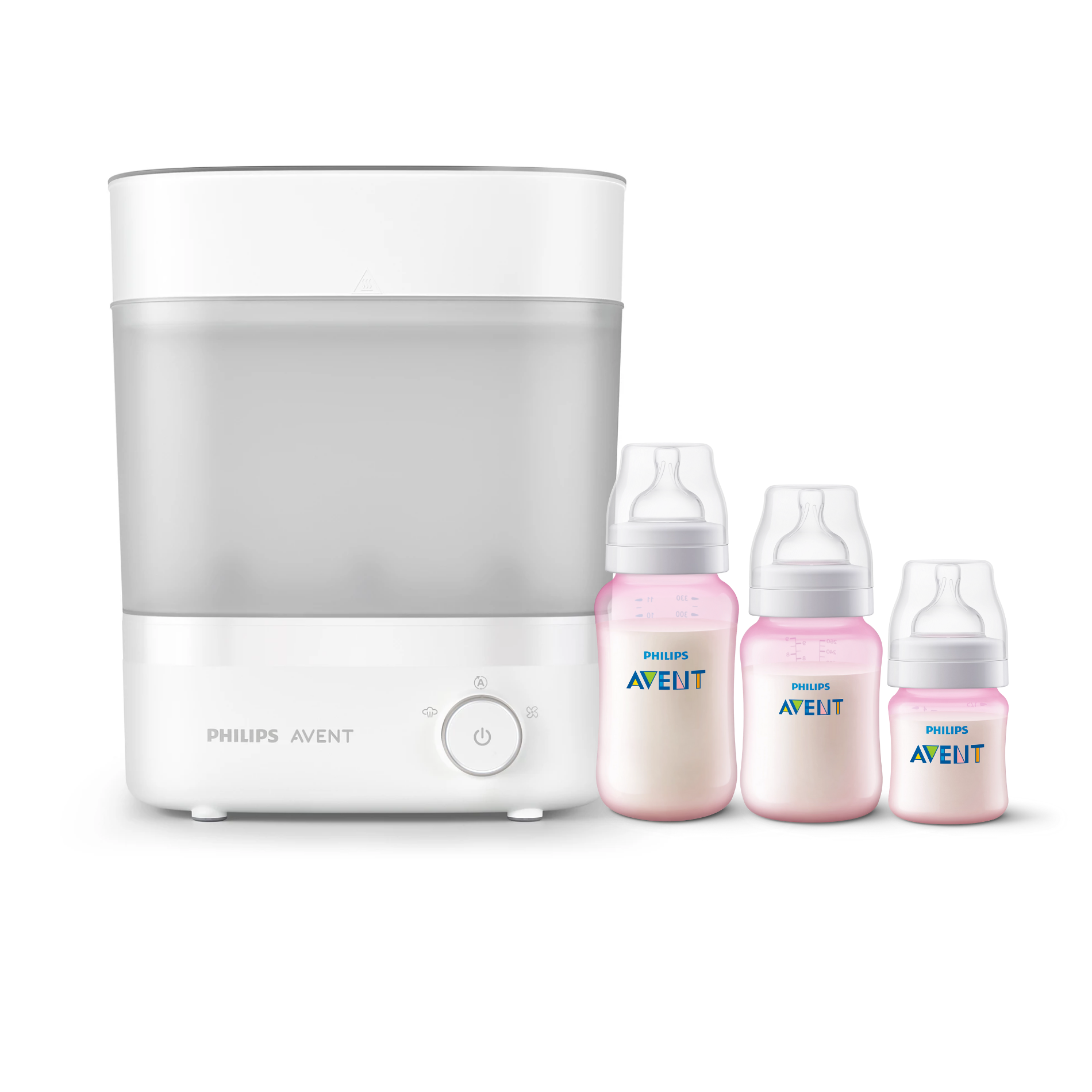 Esterilizador Avent Eléctrico + 3 Mamaderas Pink-Blue-0