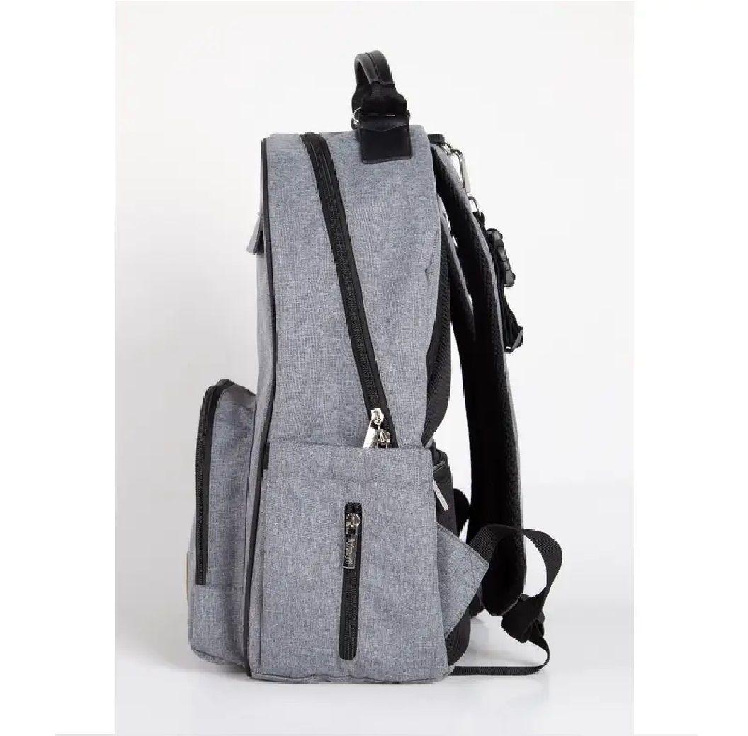 MOCHILA MATERNAL OAK GRIS-2