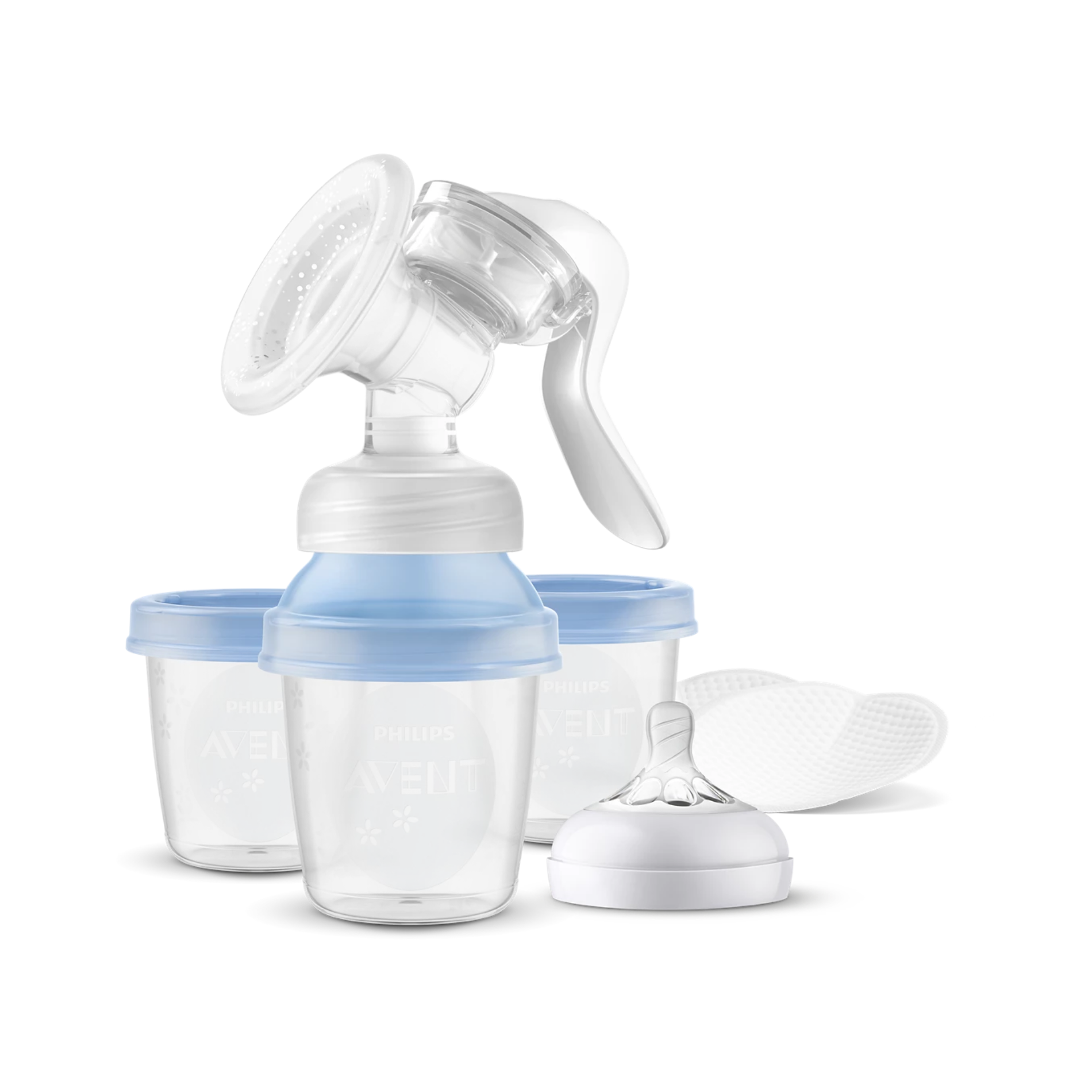 Extractor de leche manual Avent + Set de 3 mamaderas Clasicas-3