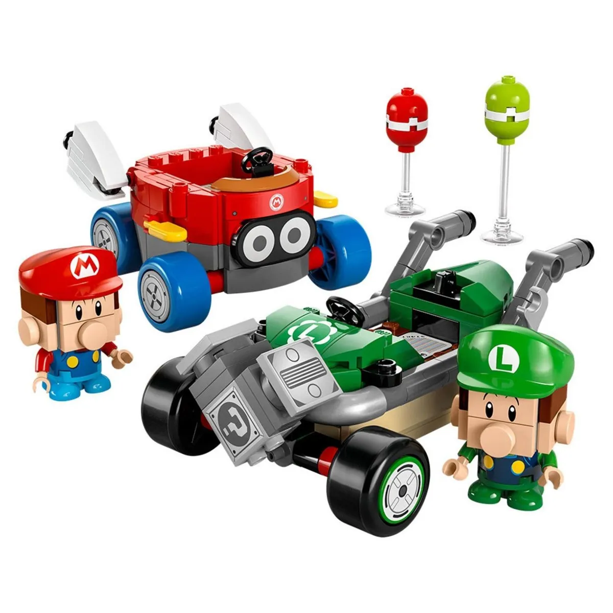 Lego Super Mario Kart: Bebe Mario vs. Bebe Luigi + Poster de Regalo -3