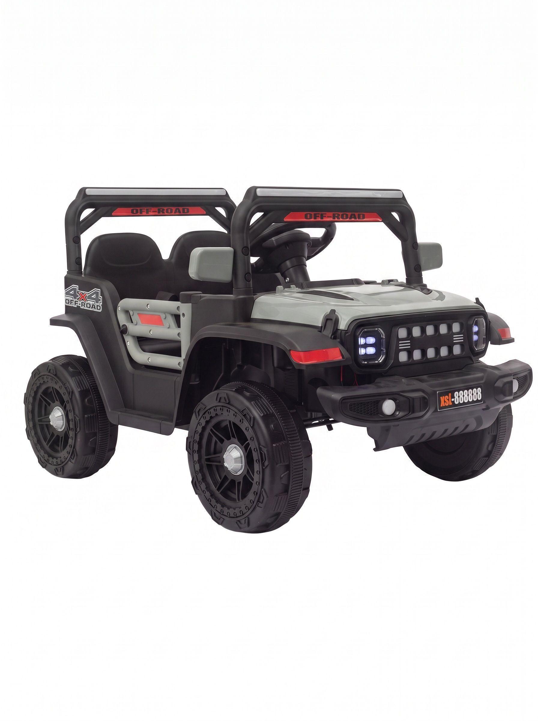 Auto El ctrico 4x4 Gris 12v Infanti-0