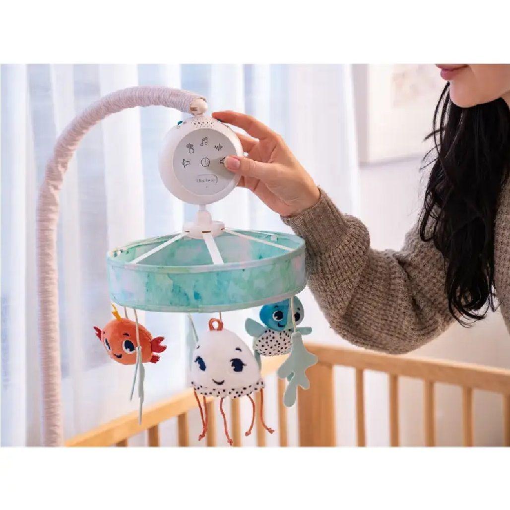 Móvil Musical Atesora El Océano + 4 sonajas multicolor-4