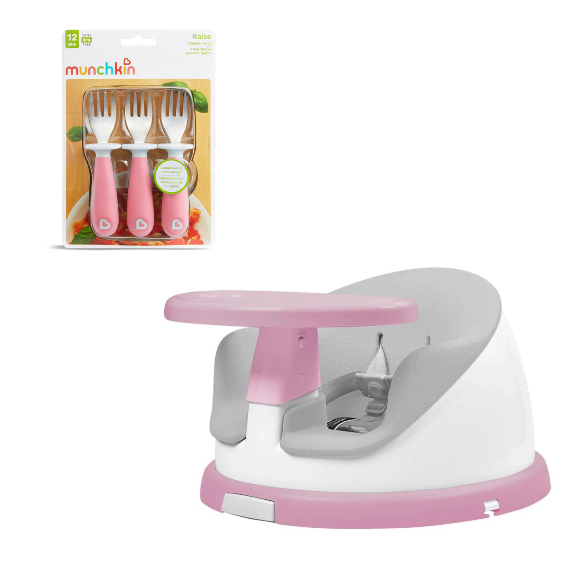 SILLA DE COMER PORTÁTIL  GIRATORIA I-TWIST MÁS SET  3 TENEDORES-0