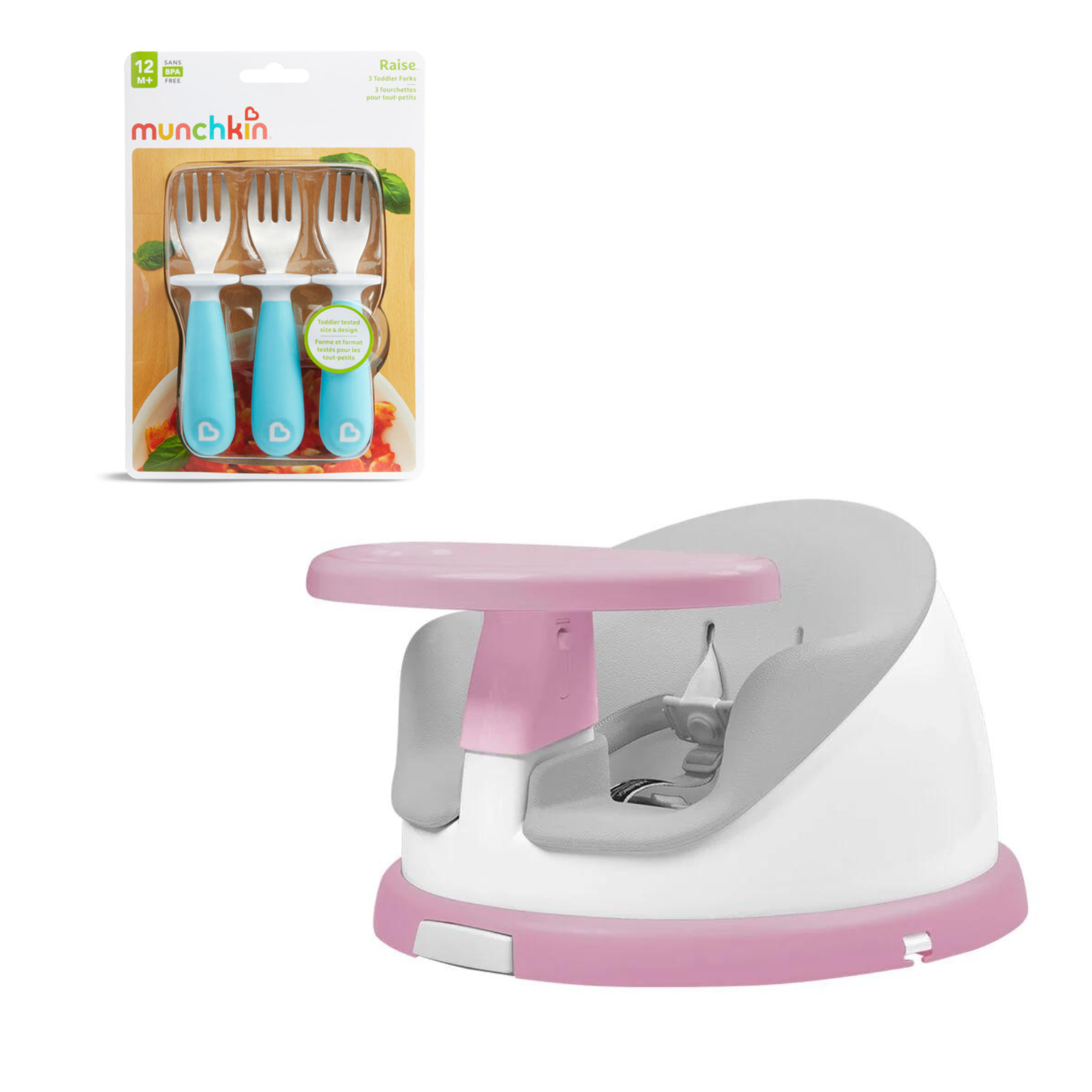 SILLA DE COMER PORTÁTIL  GIRATORIA I-TWIST MÁS SET  3 TENEDORES-0