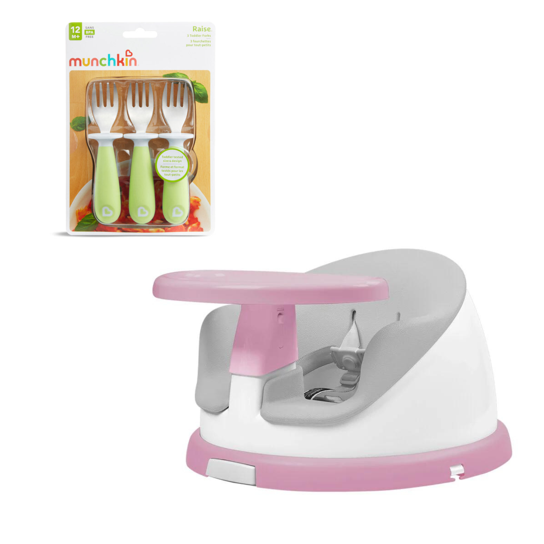 SILLA DE COMER PORTÁTIL  GIRATORIA I-TWIST MÁS SET  3 TENEDORES-0