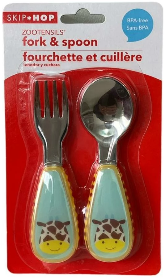 SET CUCHARA Y TENEDOR ZOO JIRAFA-1