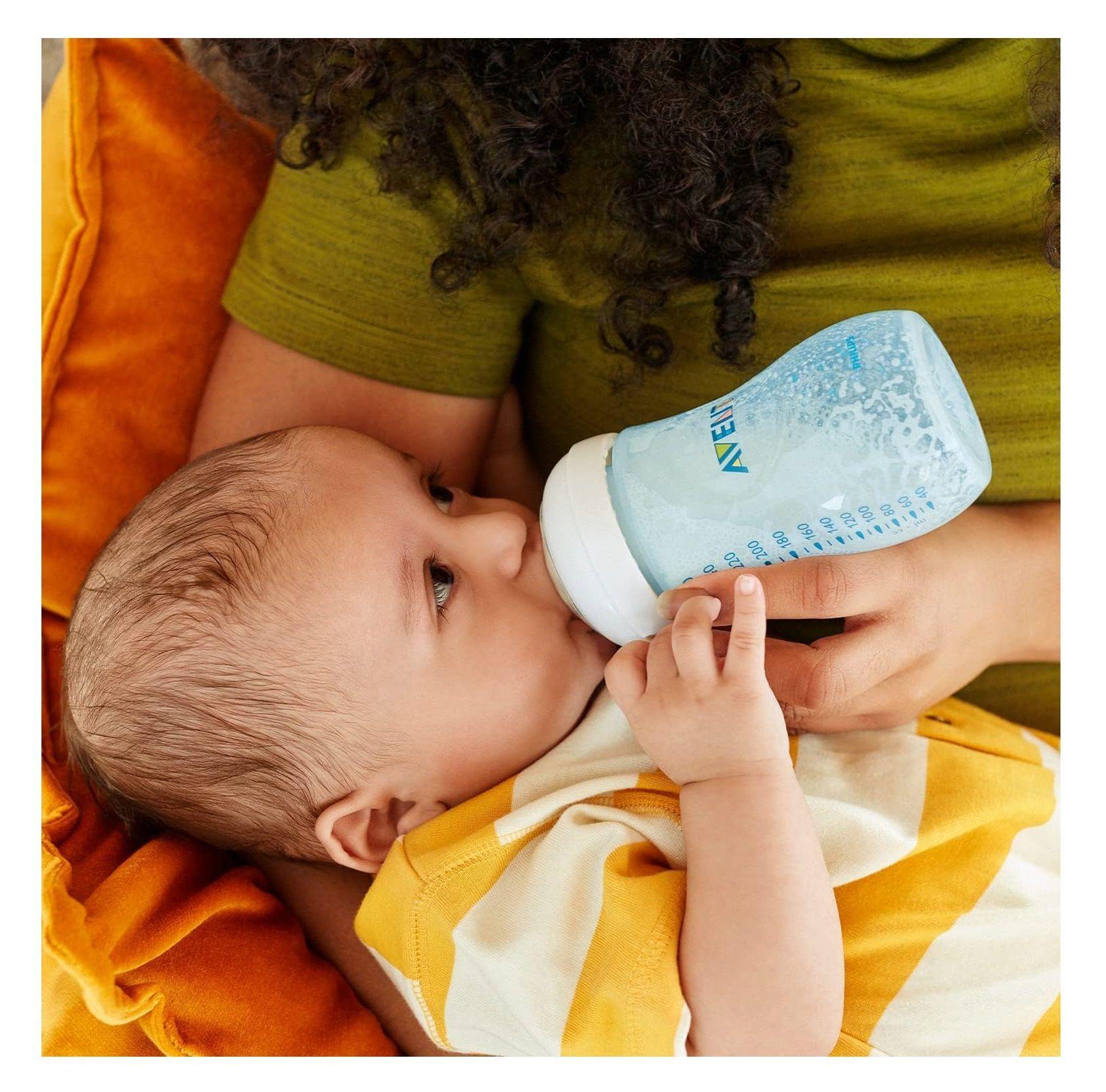 2 Mamaderas Natural 260ml Azul SCF035/27-2