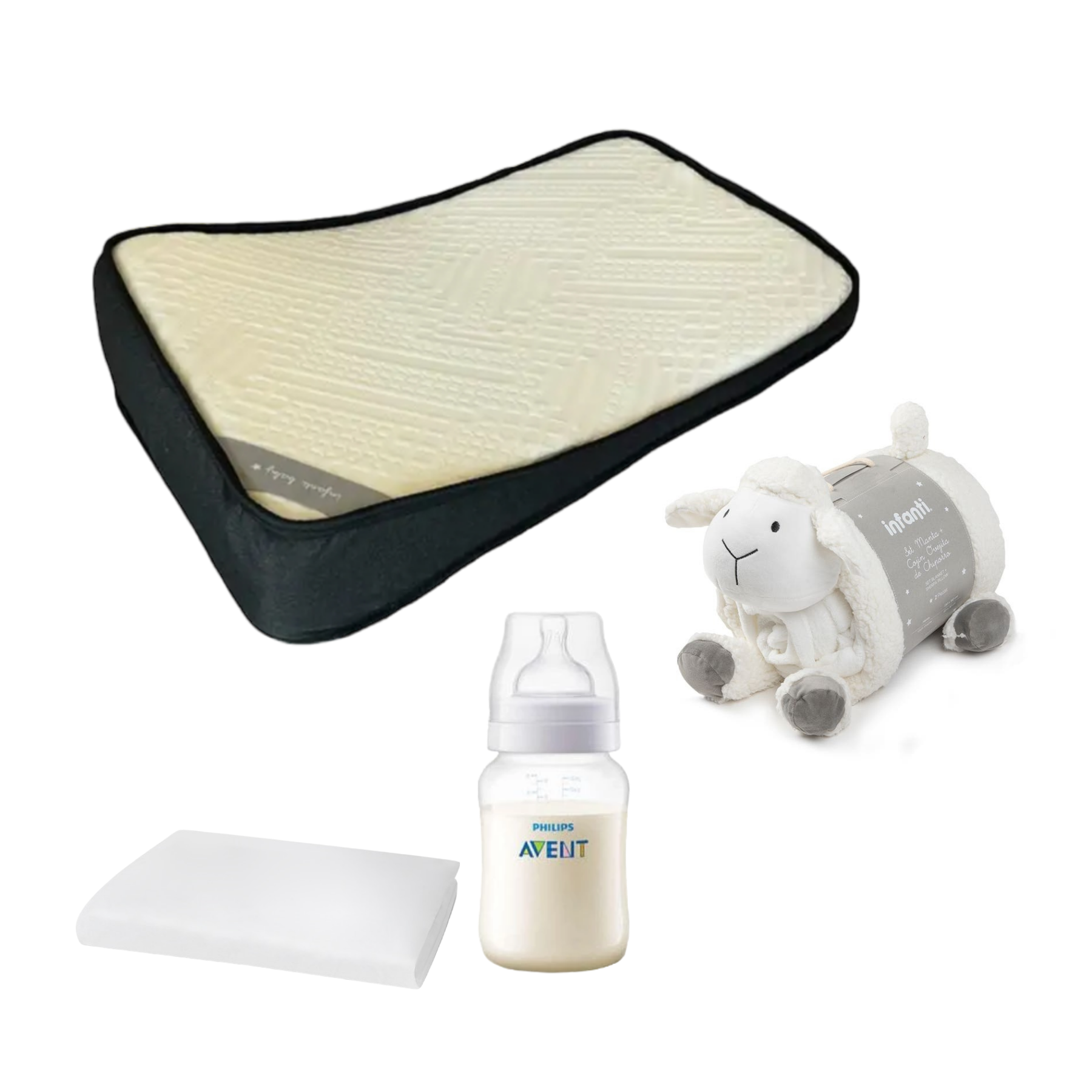 Colchón Anti-Reflujo Protector 107x67cm Manta Oveja Regalo-0