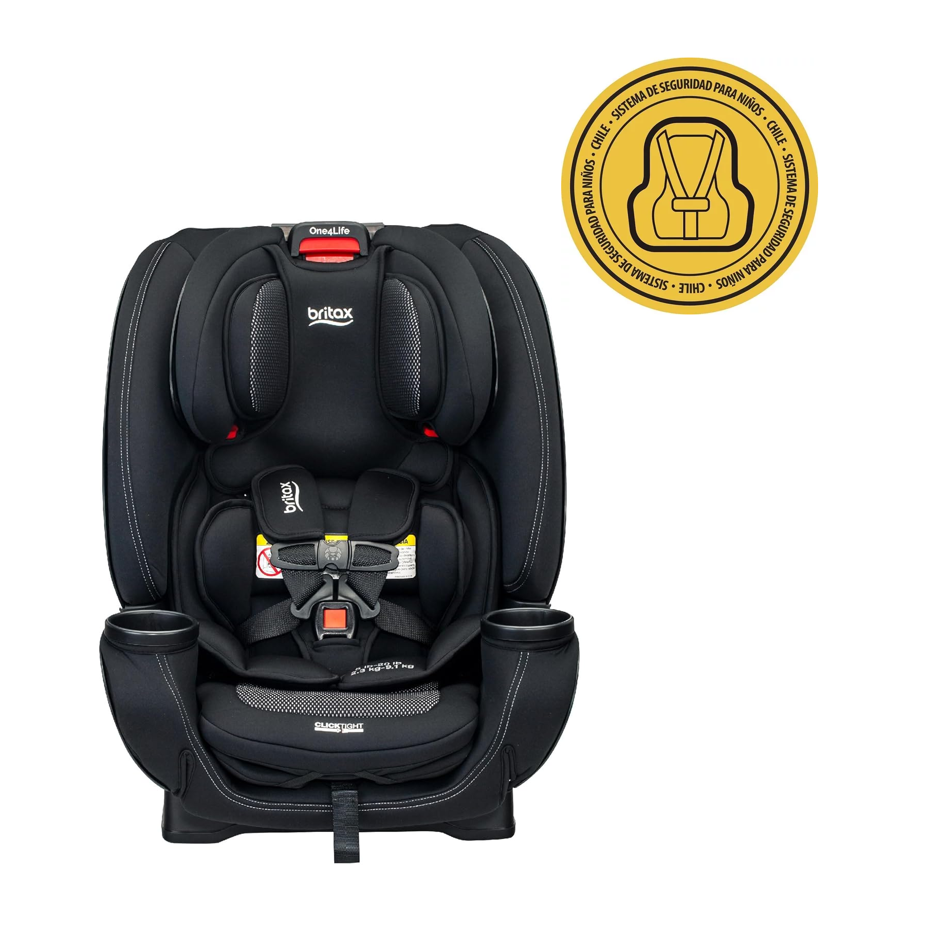 Silla auto One4life Carbón Clicktight - Espejo - Letrero-1