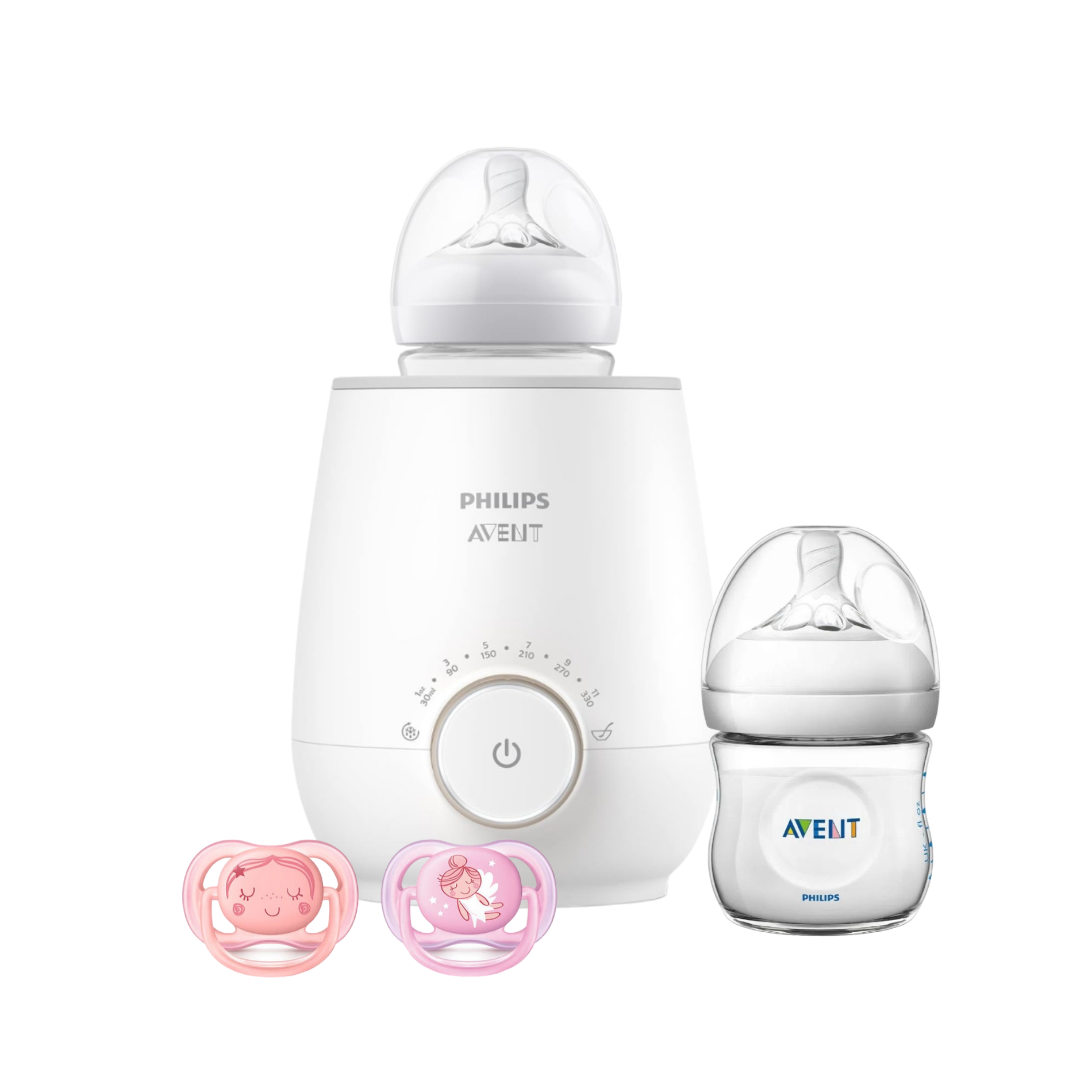 Pack Calentador -Mamadera Natural -chupetes 0-6m-0