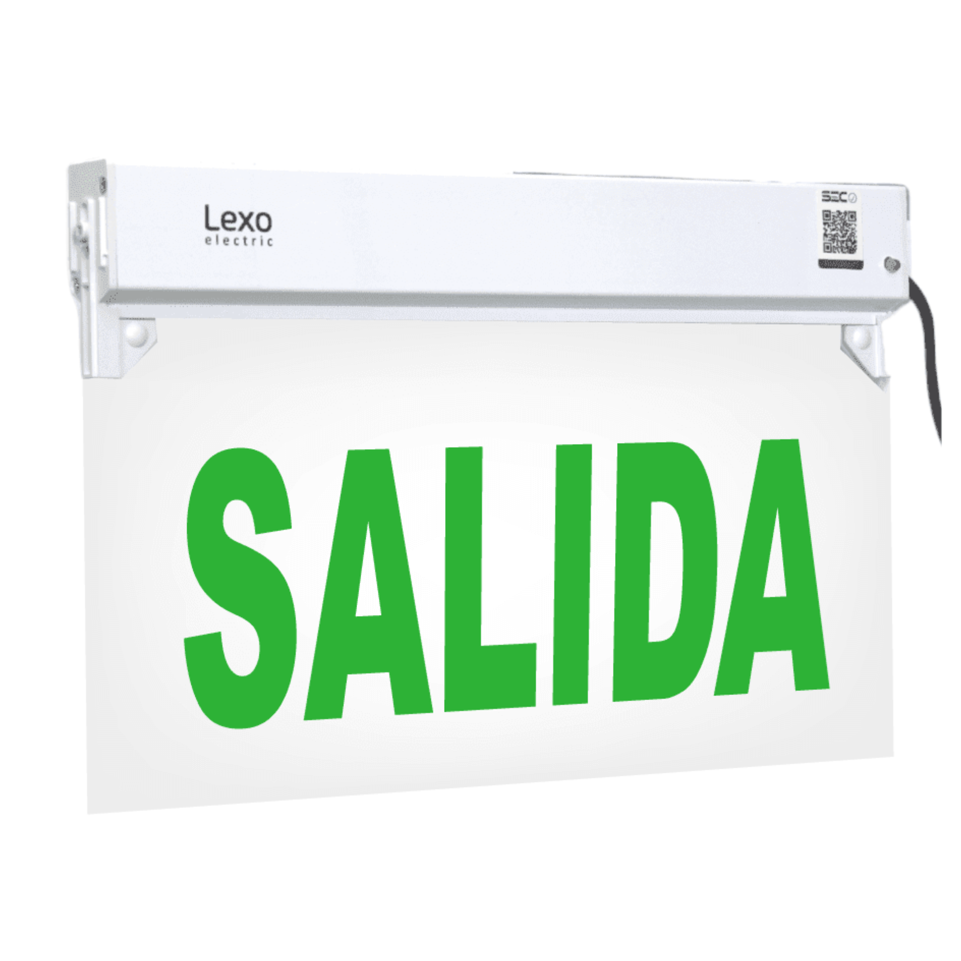 LETRERO LED CON TEXTO “SALIDA”-0