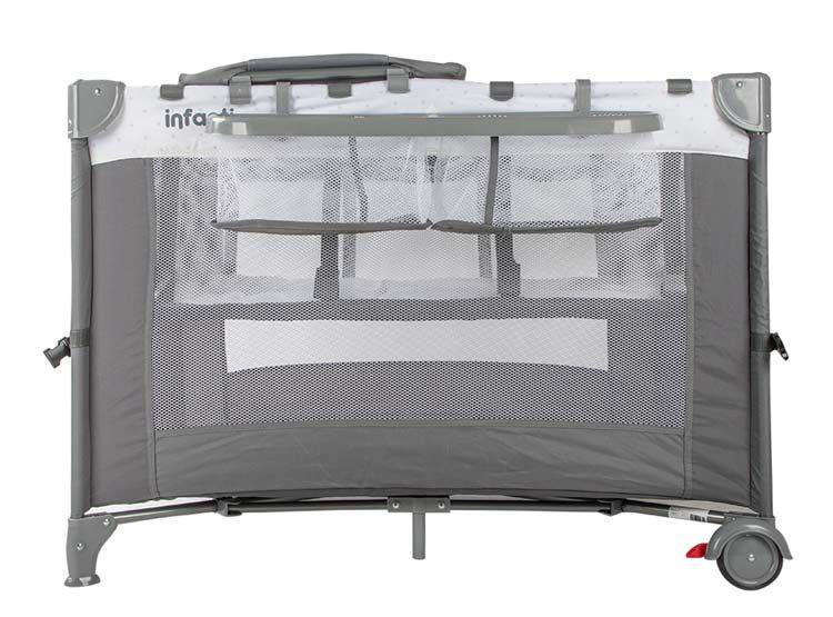 Cuna colchon Playard Always Proyector más Sabana Menta Oasis-4