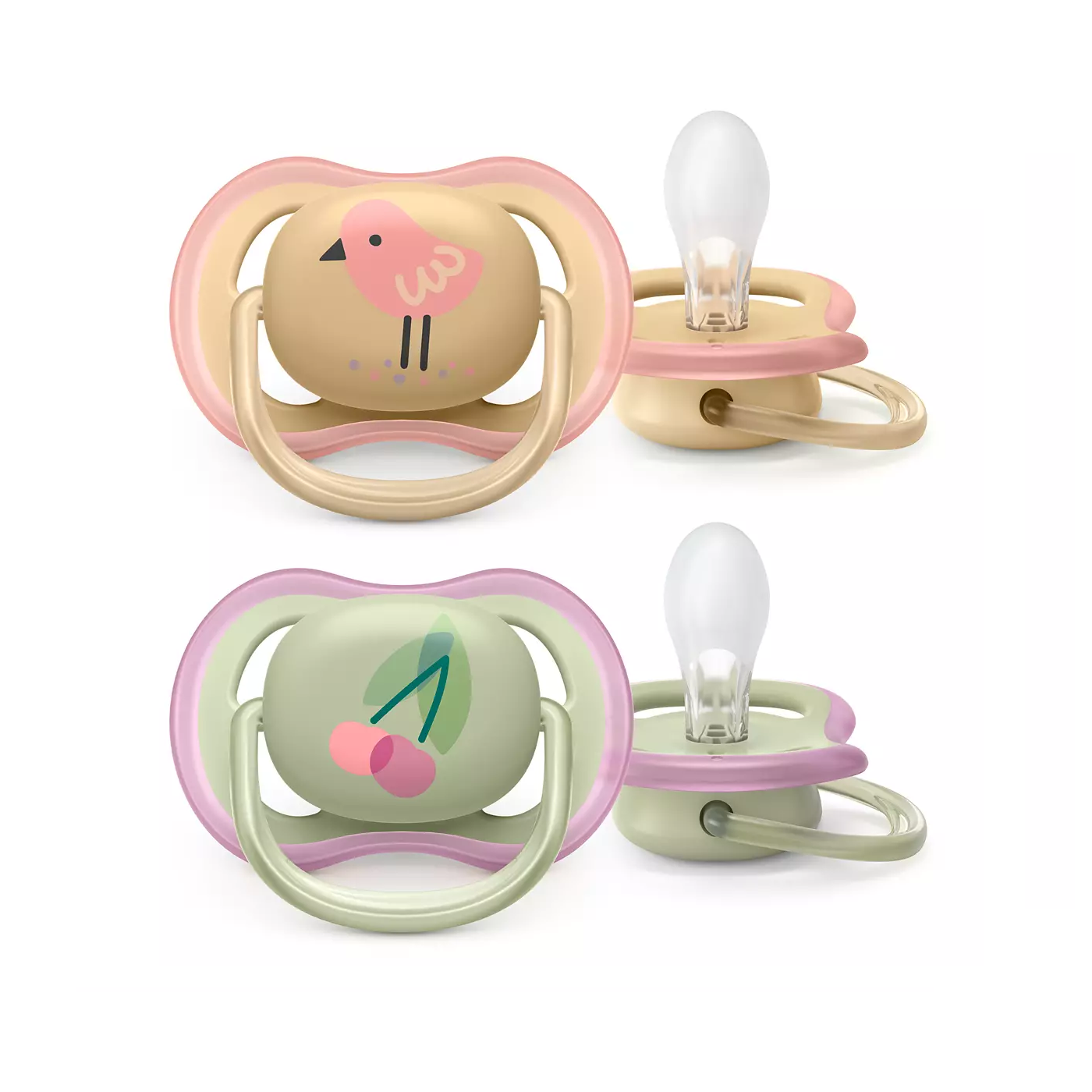 Pack Calentador -Mamadera Natural azul-chupetes 0-6m-3