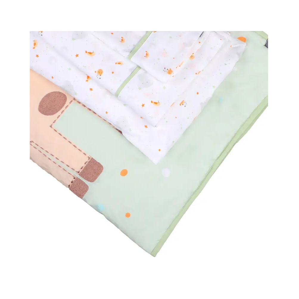 Set De Cuna Colecho Sábanas Más Cobertor Y Funda Jirafa-3