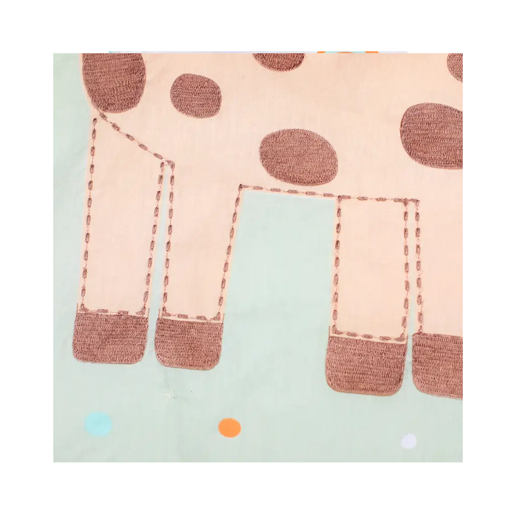 Set De Cuna Colecho Sábanas Más Cobertor Y Funda Jirafa-4