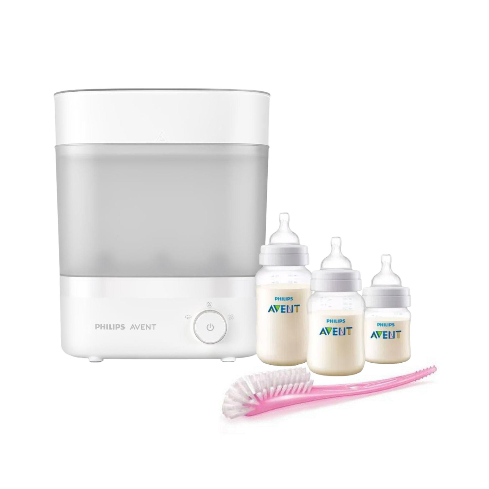 Esterilizador Philips Premium + 3 mamaderas + cepillo higiene-0
