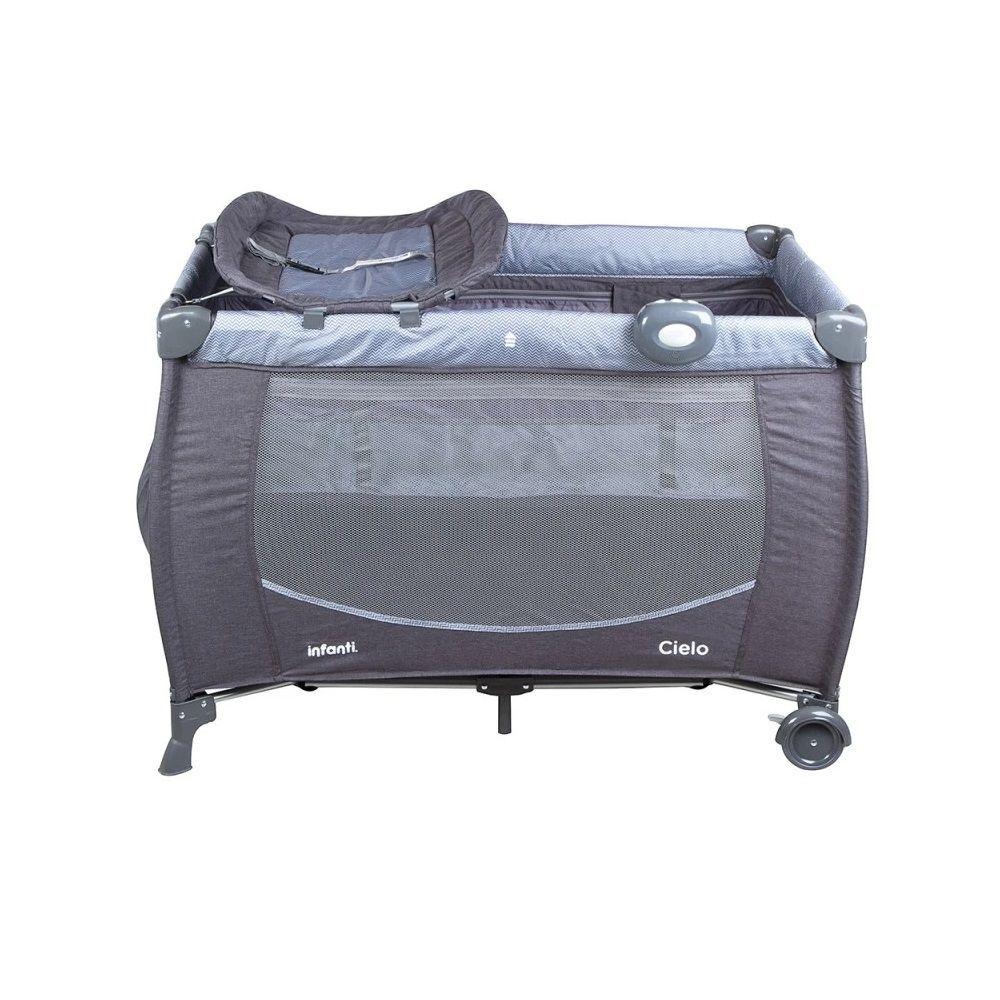 Cuna Playard Cielo Grey  con colchón -5