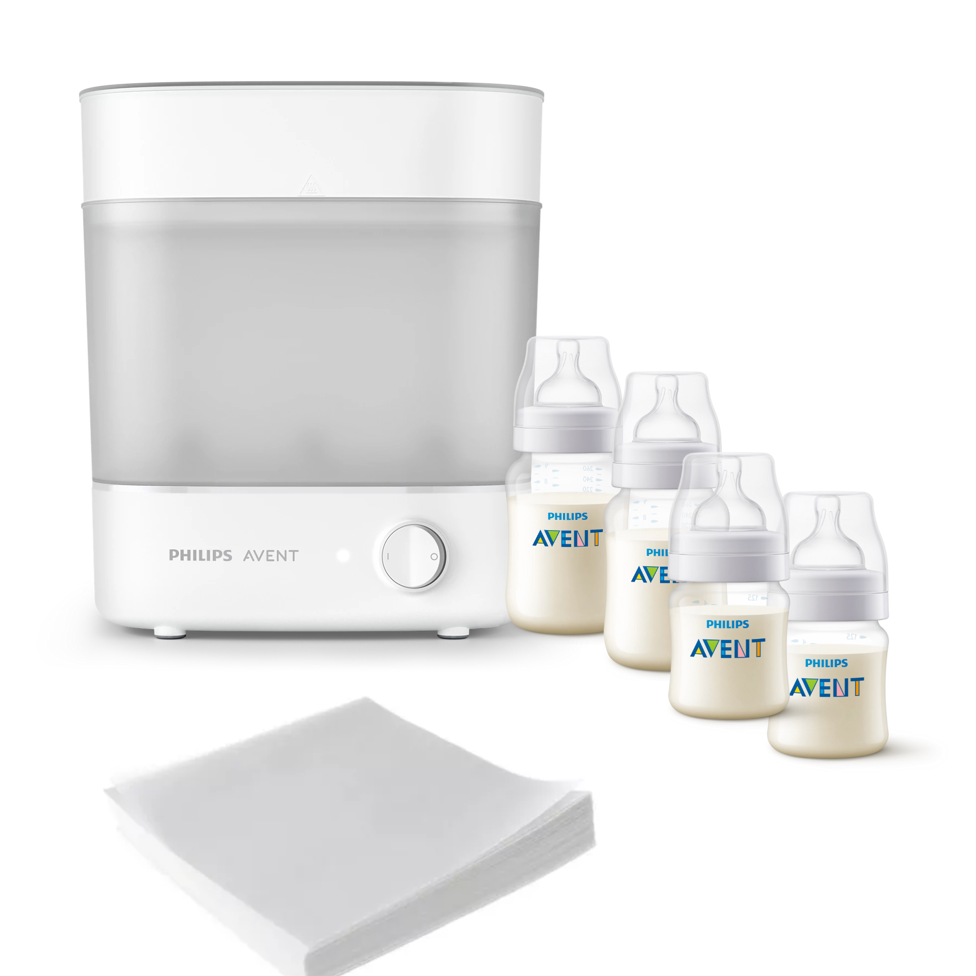 Pack Esterilizador Eléctrico + 2 set de mamaderas 125 y 260ml-0