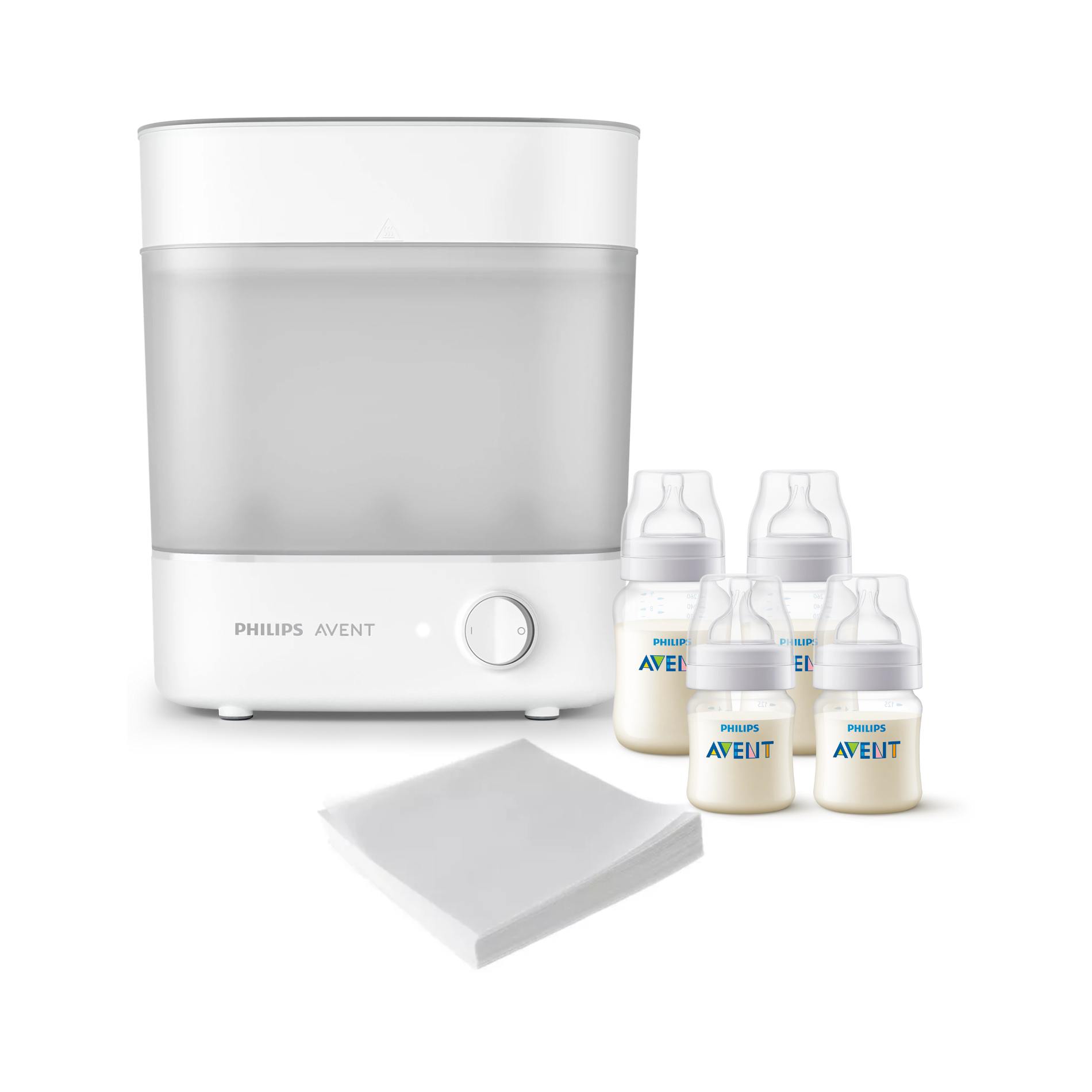 Pack Esterilizador Eléctrico + 2 set de mamaderas 125 y 260ml-0