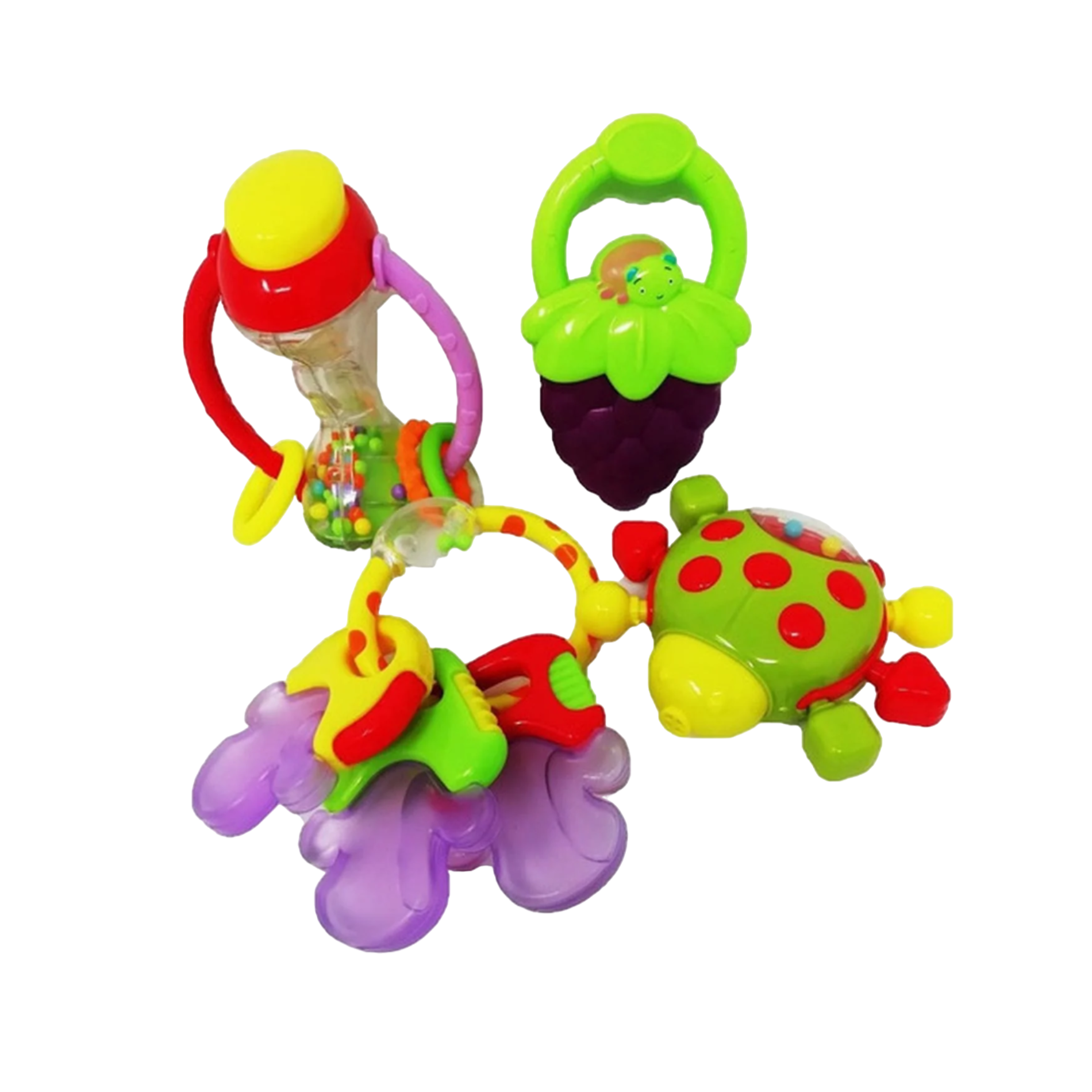 Pack Saco de dormir + Móvil Musical Loro + 4 sonajas-1