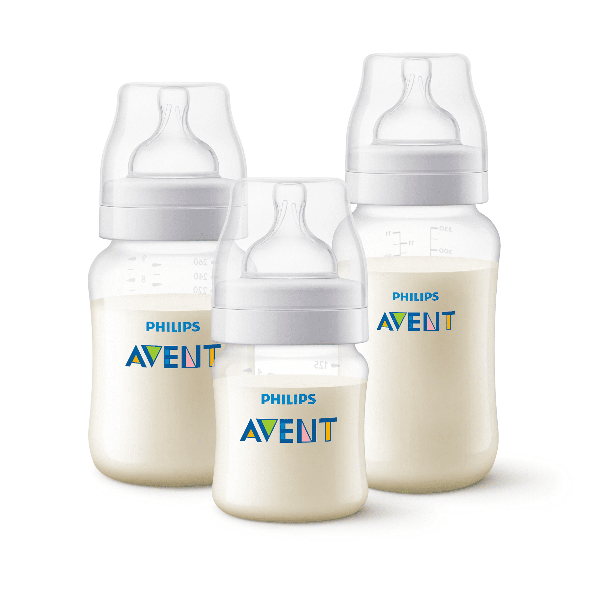 Pack 6 mamaderas Anticolic 125ml,260ml,330ml Avent-4