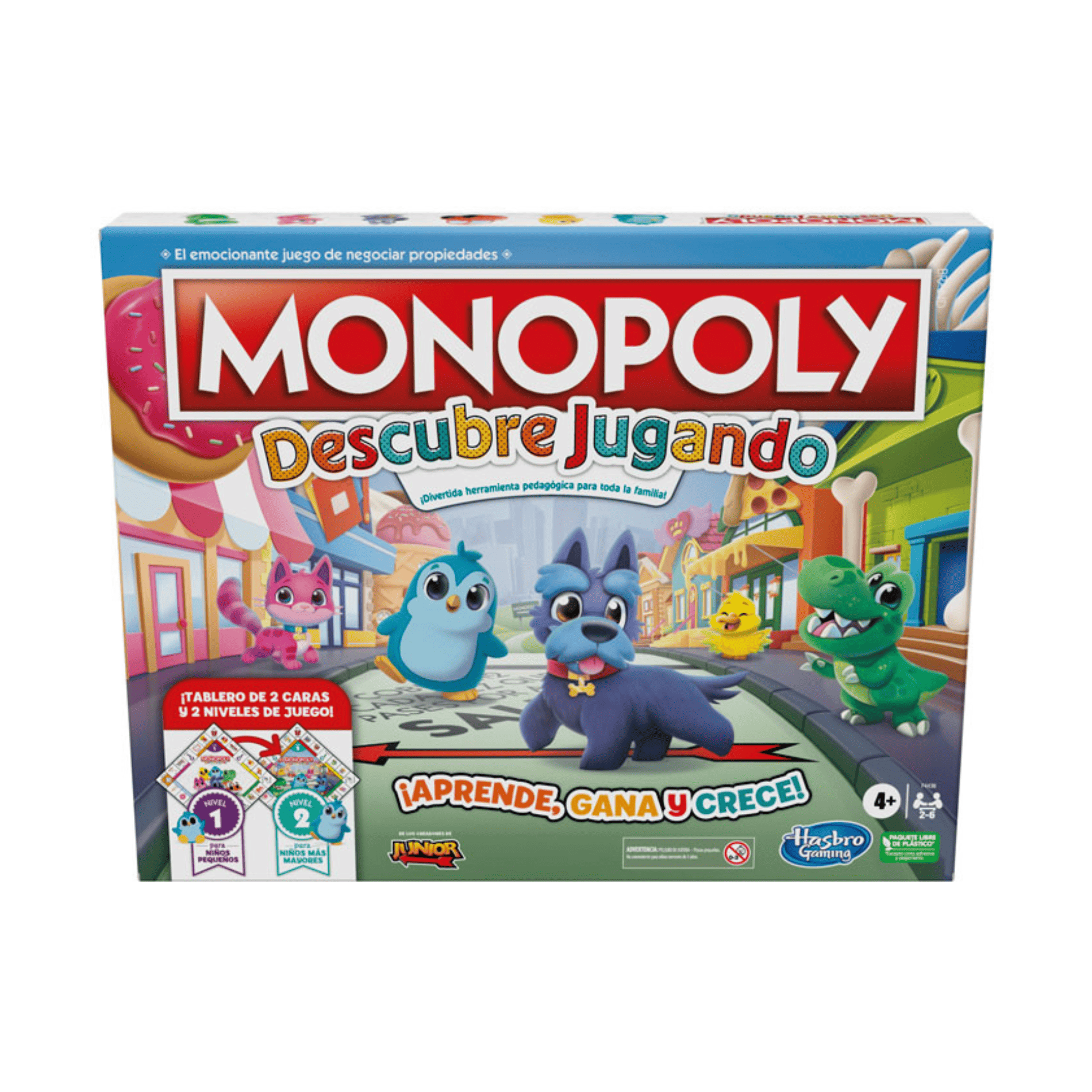 Monopoly Descubre Jugando juego de mesa Hasbro-0