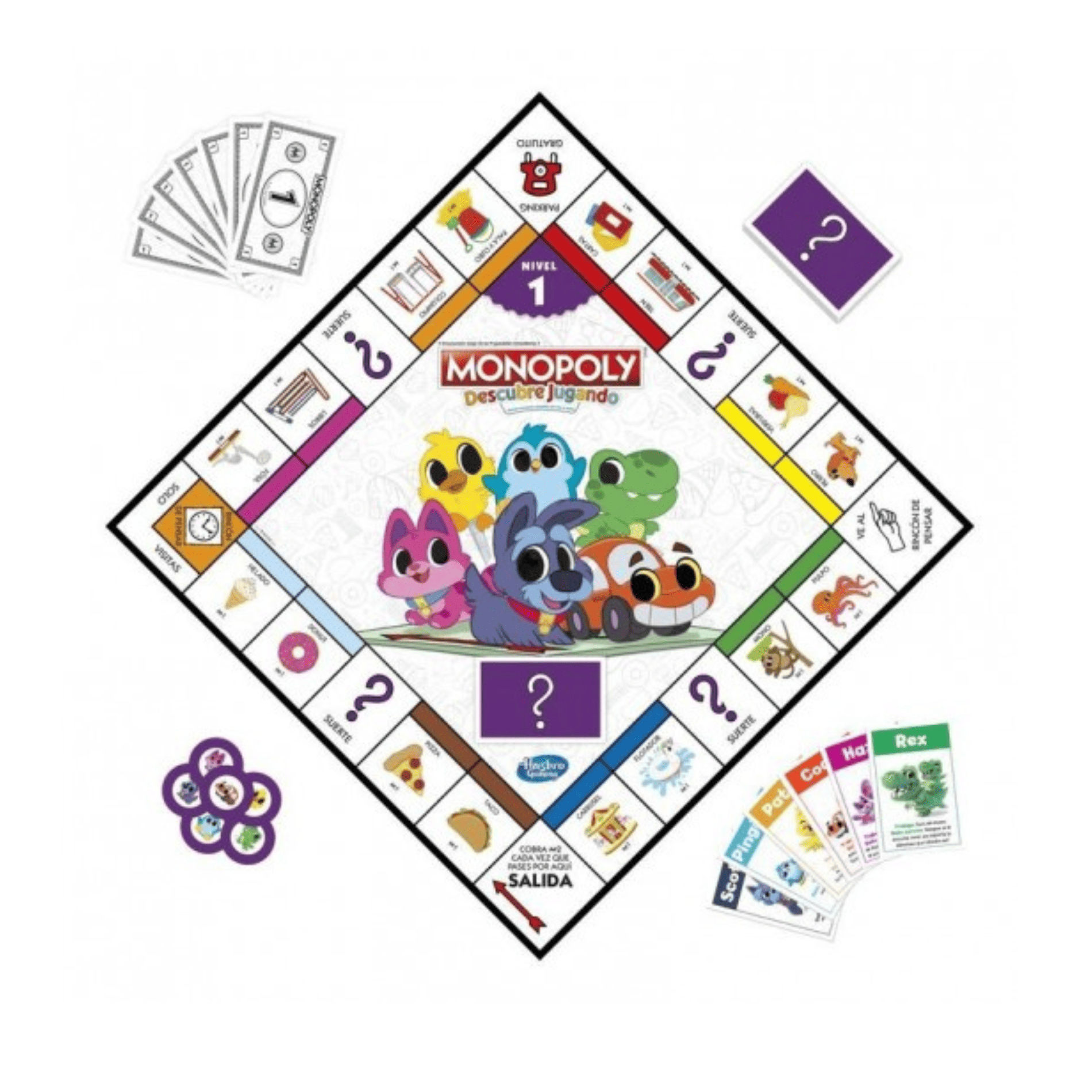 Monopoly Descubre Jugando juego de mesa Hasbro-2