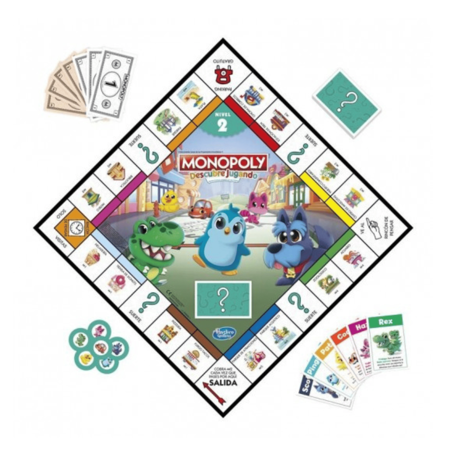 Monopoly Descubre Jugando juego de mesa Hasbro-3