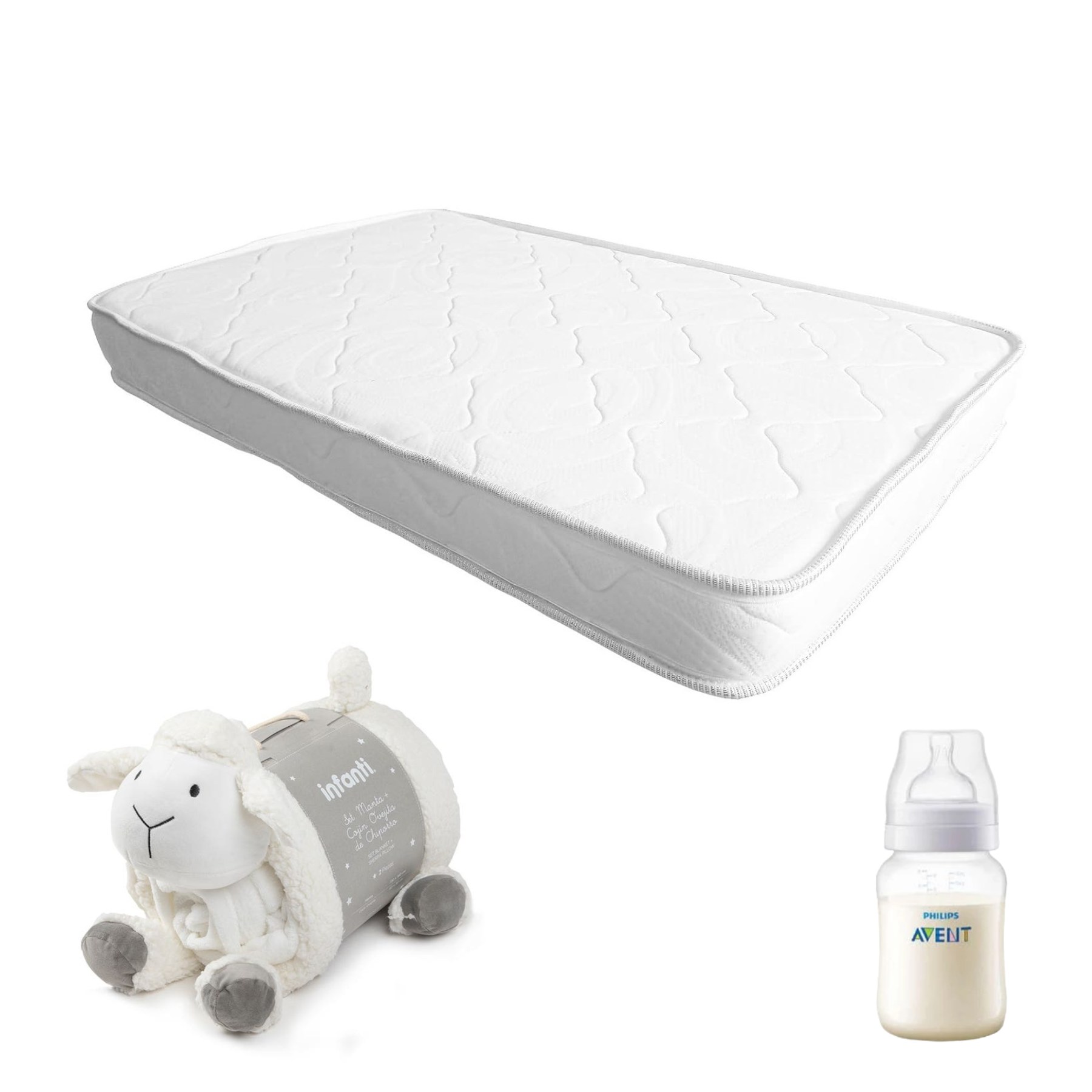 Colchón Espuma 107x67cm CIELO-LUNA - manta Oveja y regalo-0