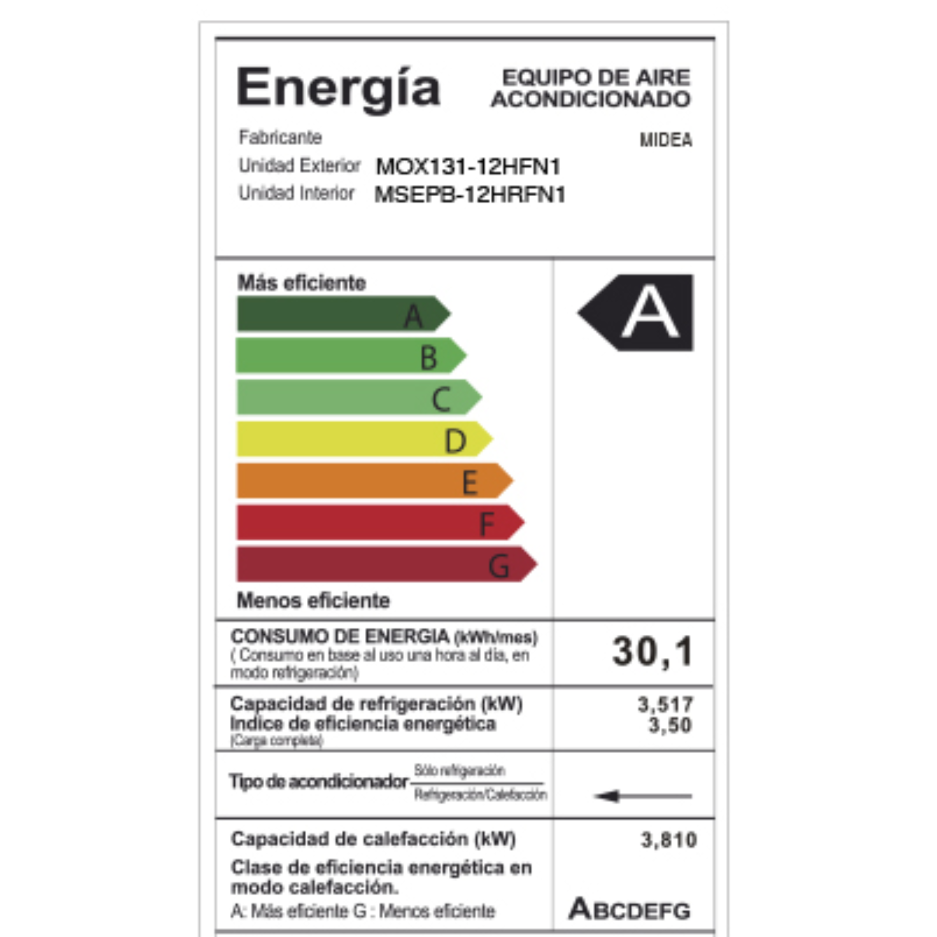 AIRE ACONDICIONADO CALEFACTOR PARA PARED AIRE FRIO Y CALIENTE ADEMÁS CON CONTROL REMOTO-5