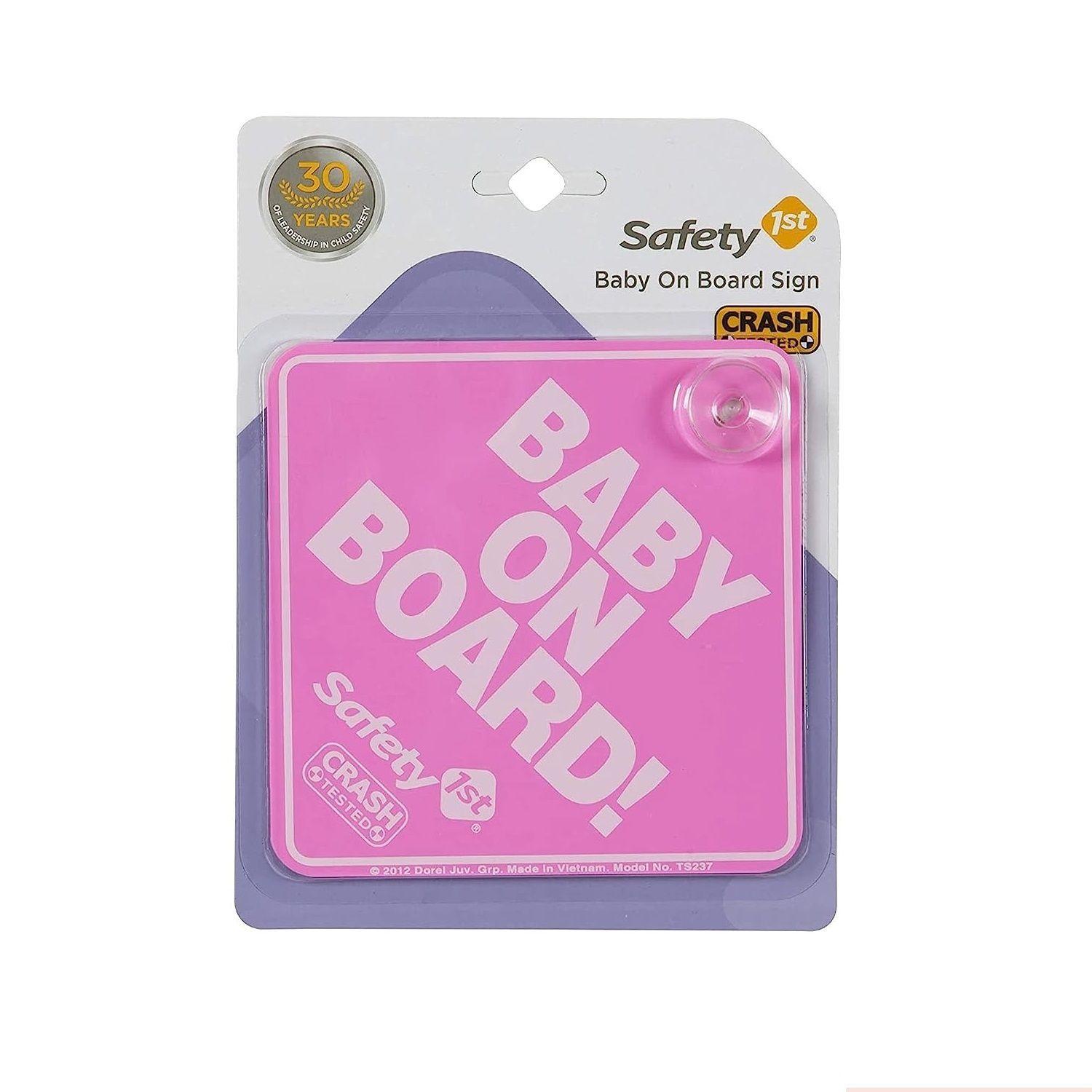 Letreo bebé a bordo rosado-0