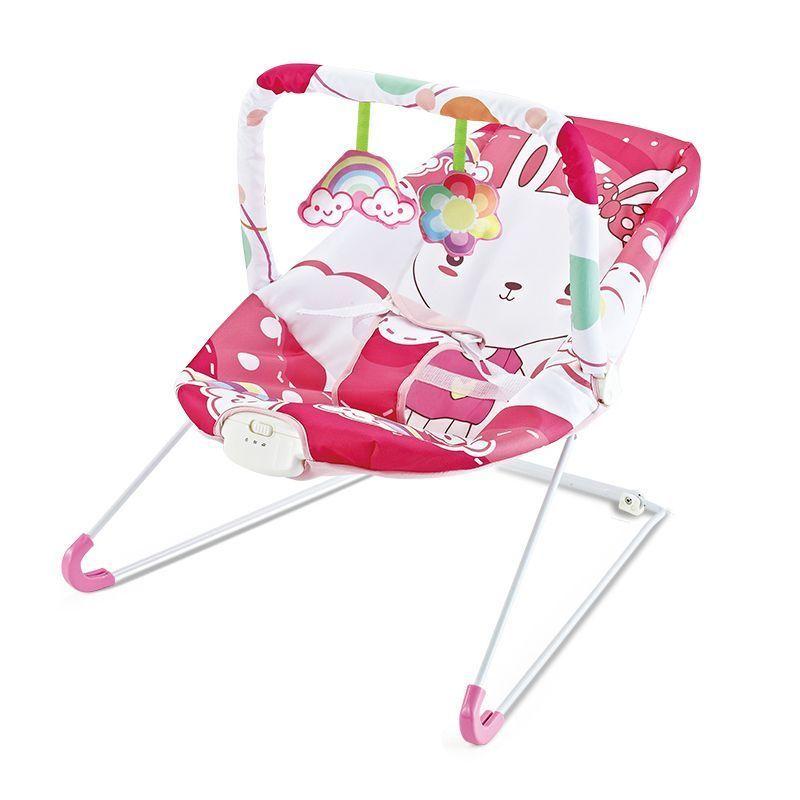 Silla Mesedora Rosada más 3 Mamaderas Anti Colic-2