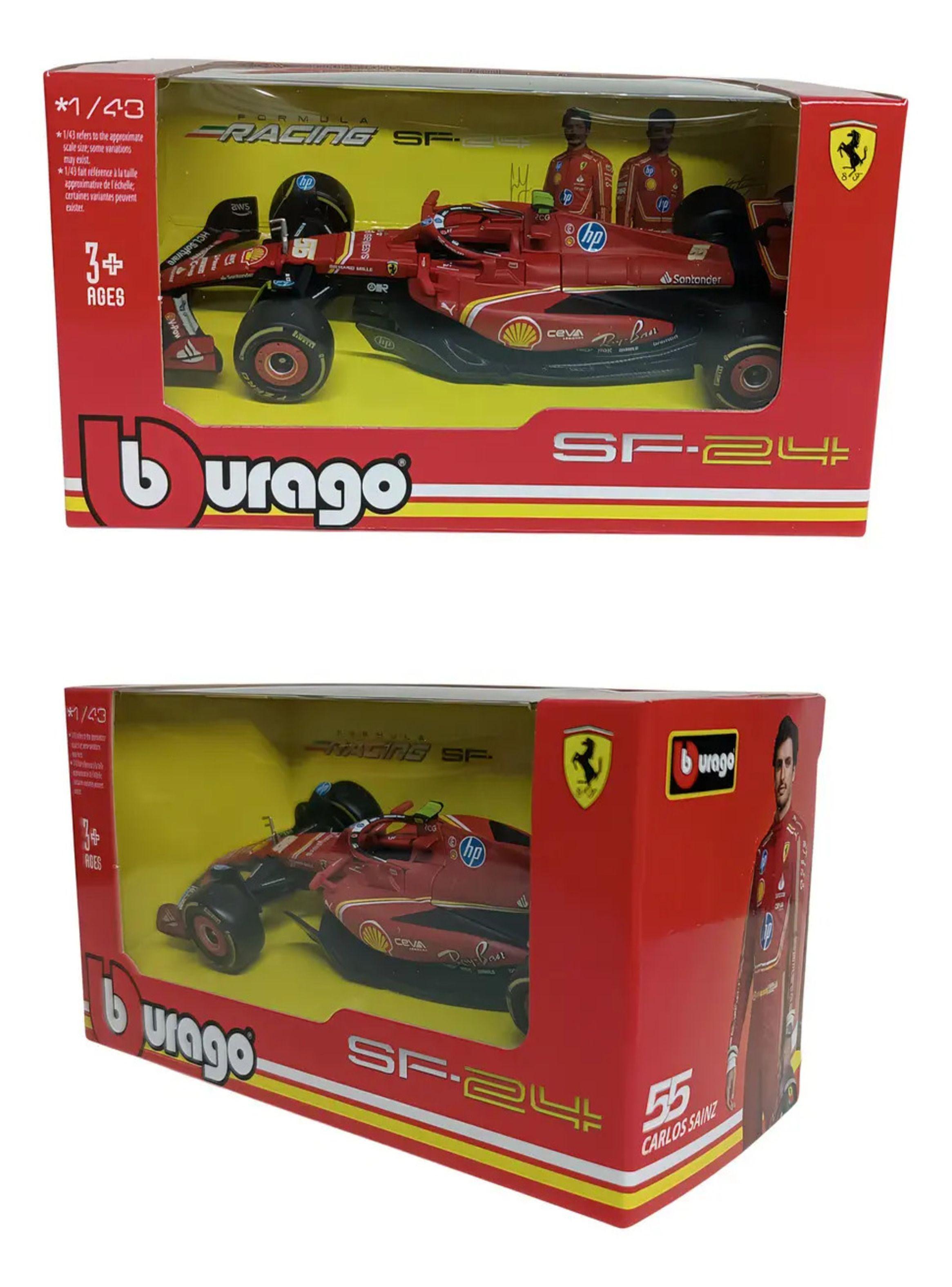 Formula 1 Ferrari Sf 24 55 Carlos Sainz Escala 1 43 Metal Color Rojo-2